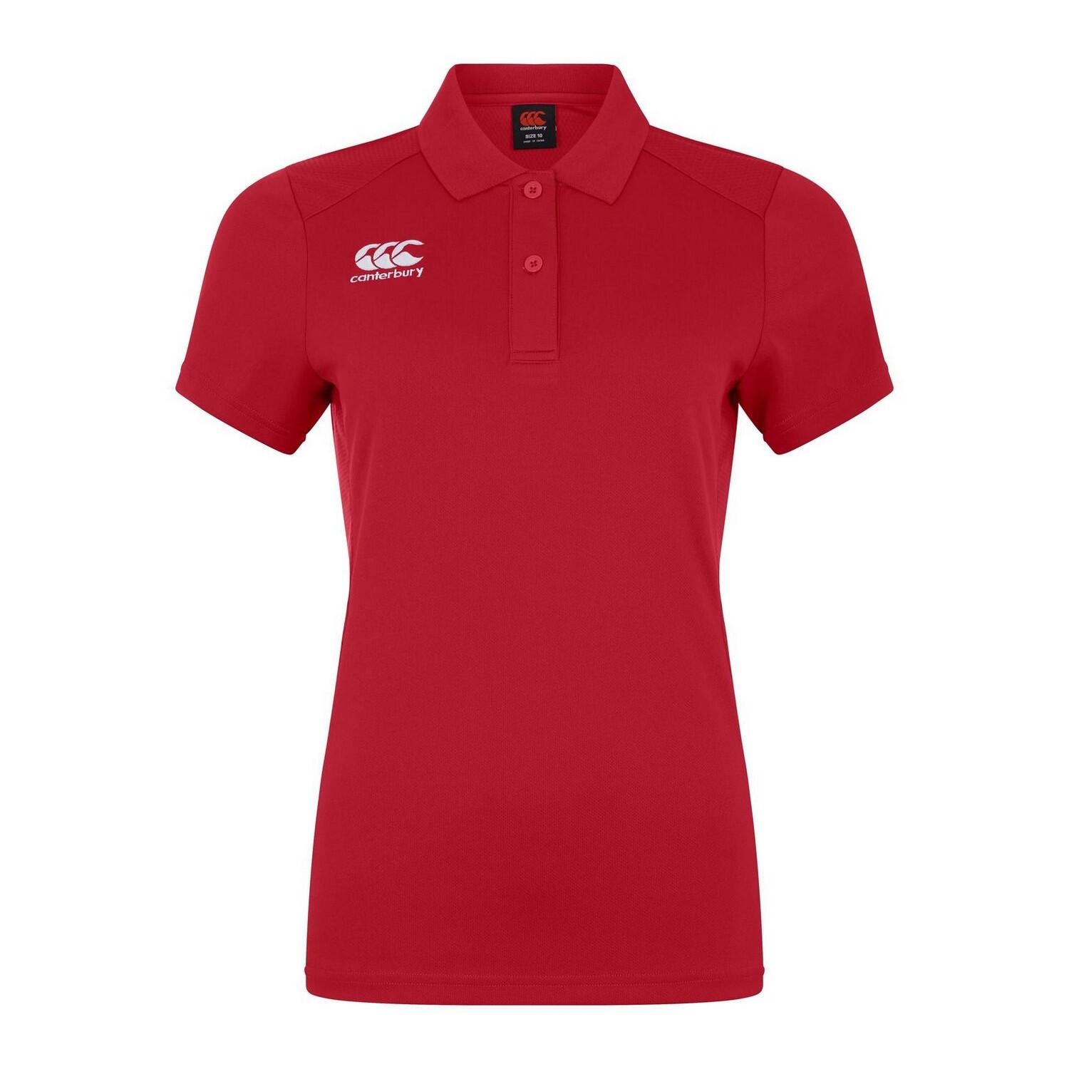 "Club Dry" Poloshirt für , Regulär Damen Rot 2/4