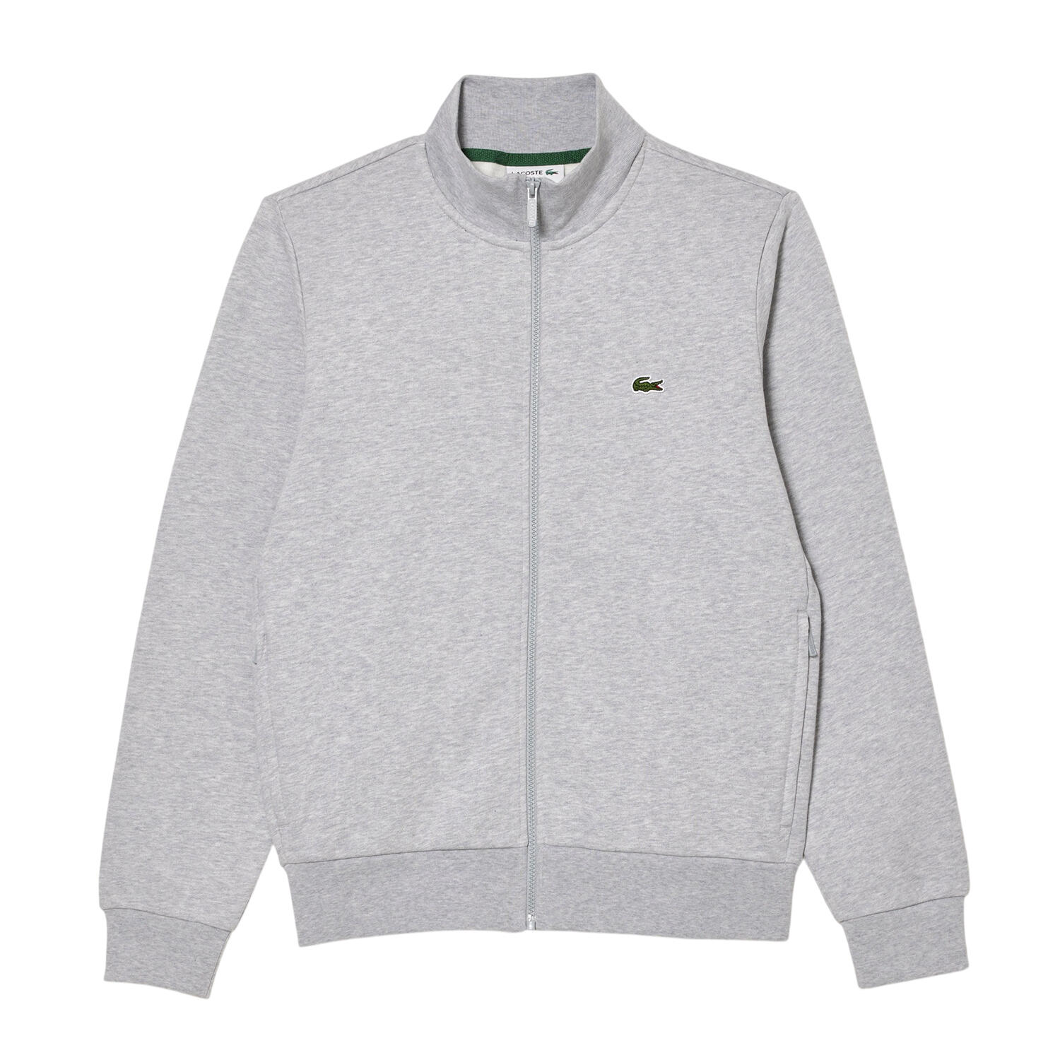 Sweatshirt für , Durchgehender Reißverschluss Herren Hellgrau 2/3