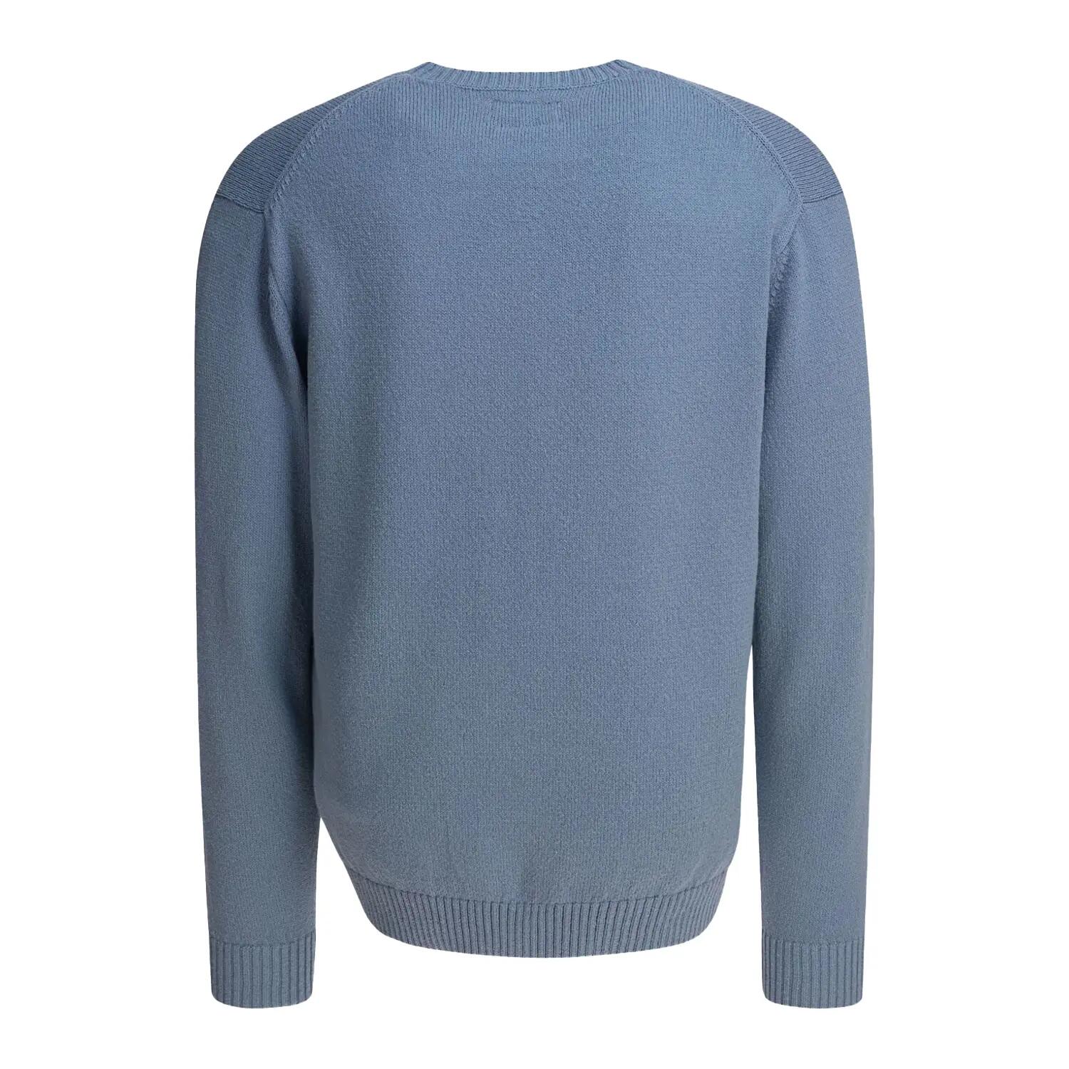 Maglione Maglia Girocollo Raglan Uomo Boss Blu Acceso 2/4