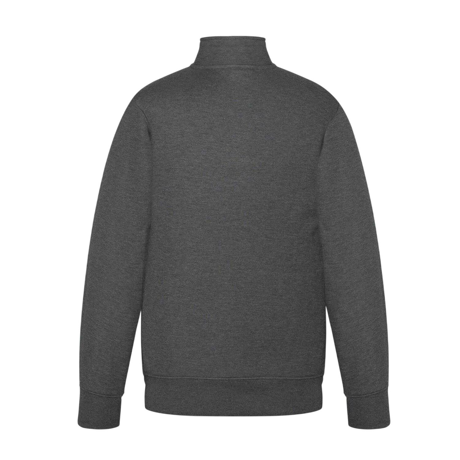 Mens Logo Polycotton Full Zip Jacket (Charcoal Marl) 3/4