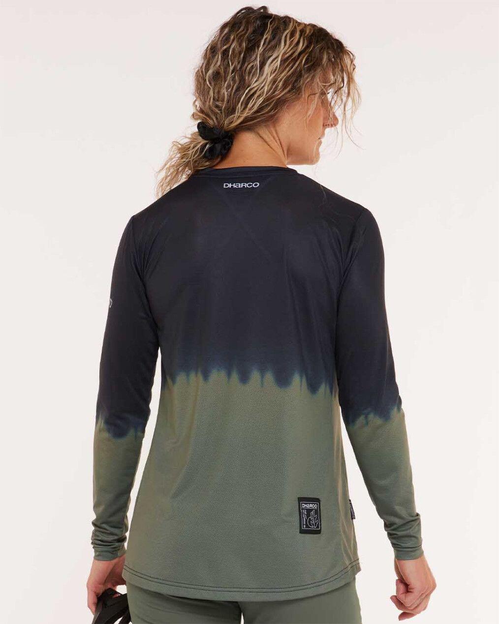 Race Khaki/Zwart Women's Long Sleeve Jersey 3/7