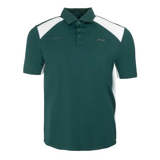Poloshirt für Herren Grün/Weiß