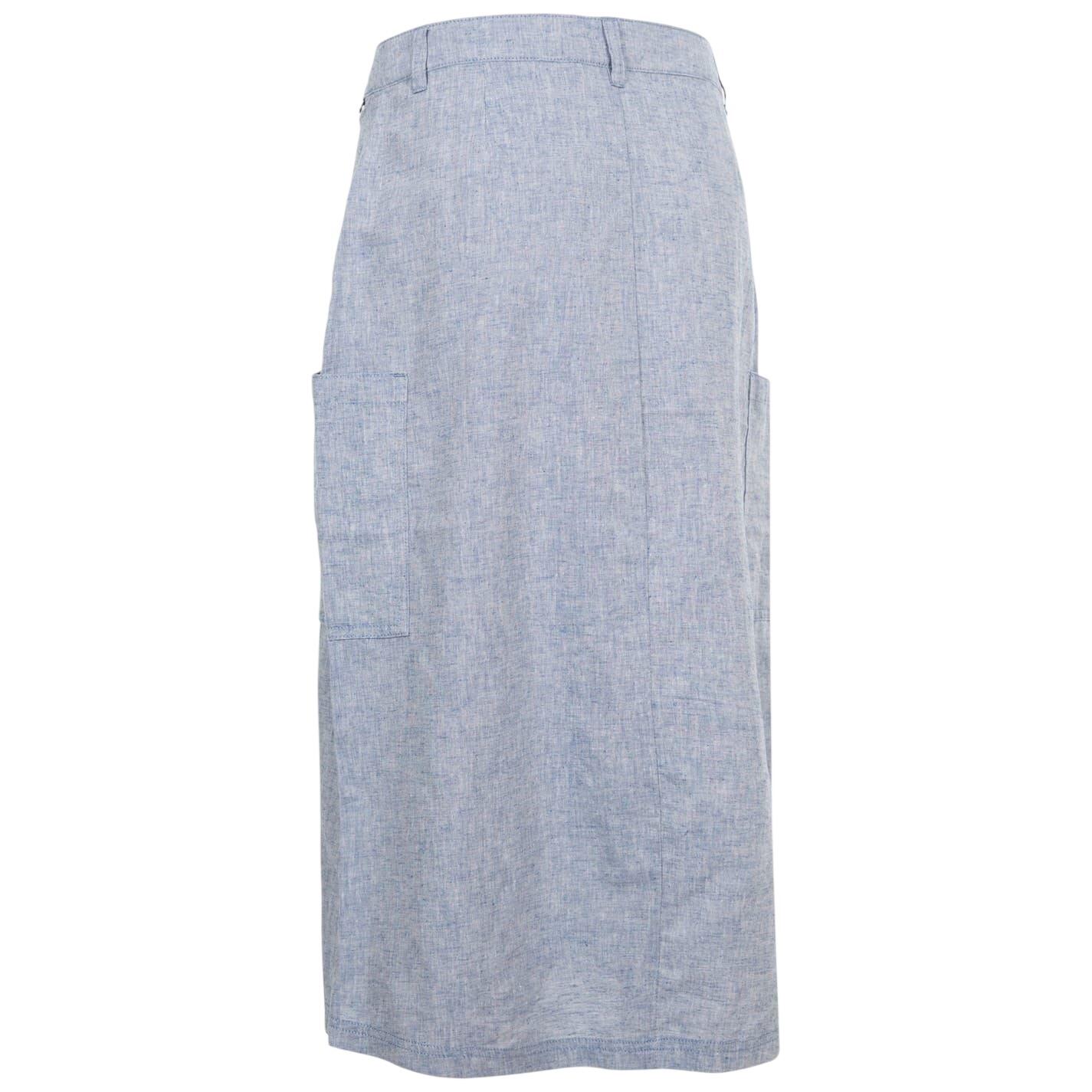 Jupe Unie Milongue À Boutons ALEXIE Femme (Bleu Marine Foncé) 2/3