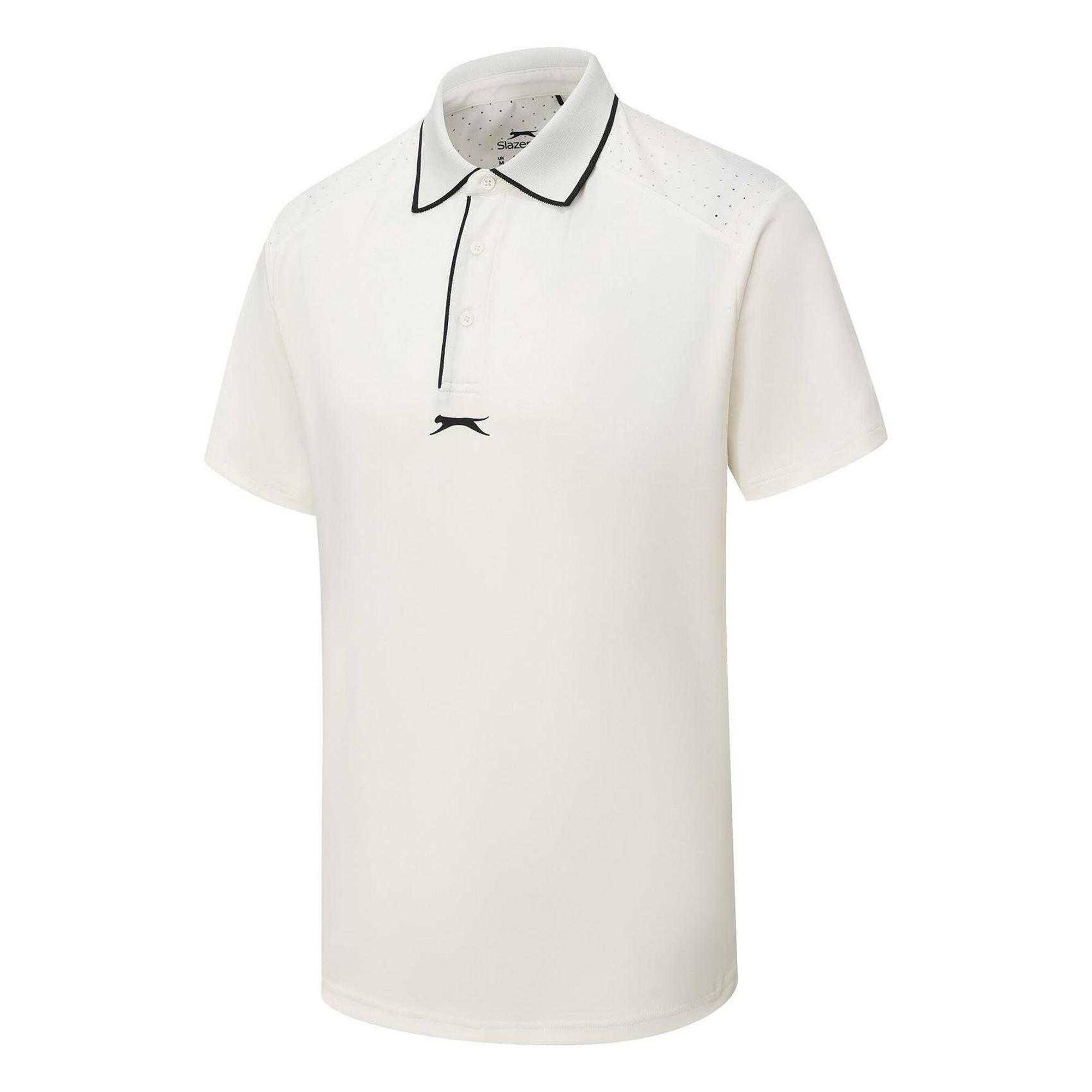 Mens Performance Regular ShortSleeved Polo Shirt (White) 3/4