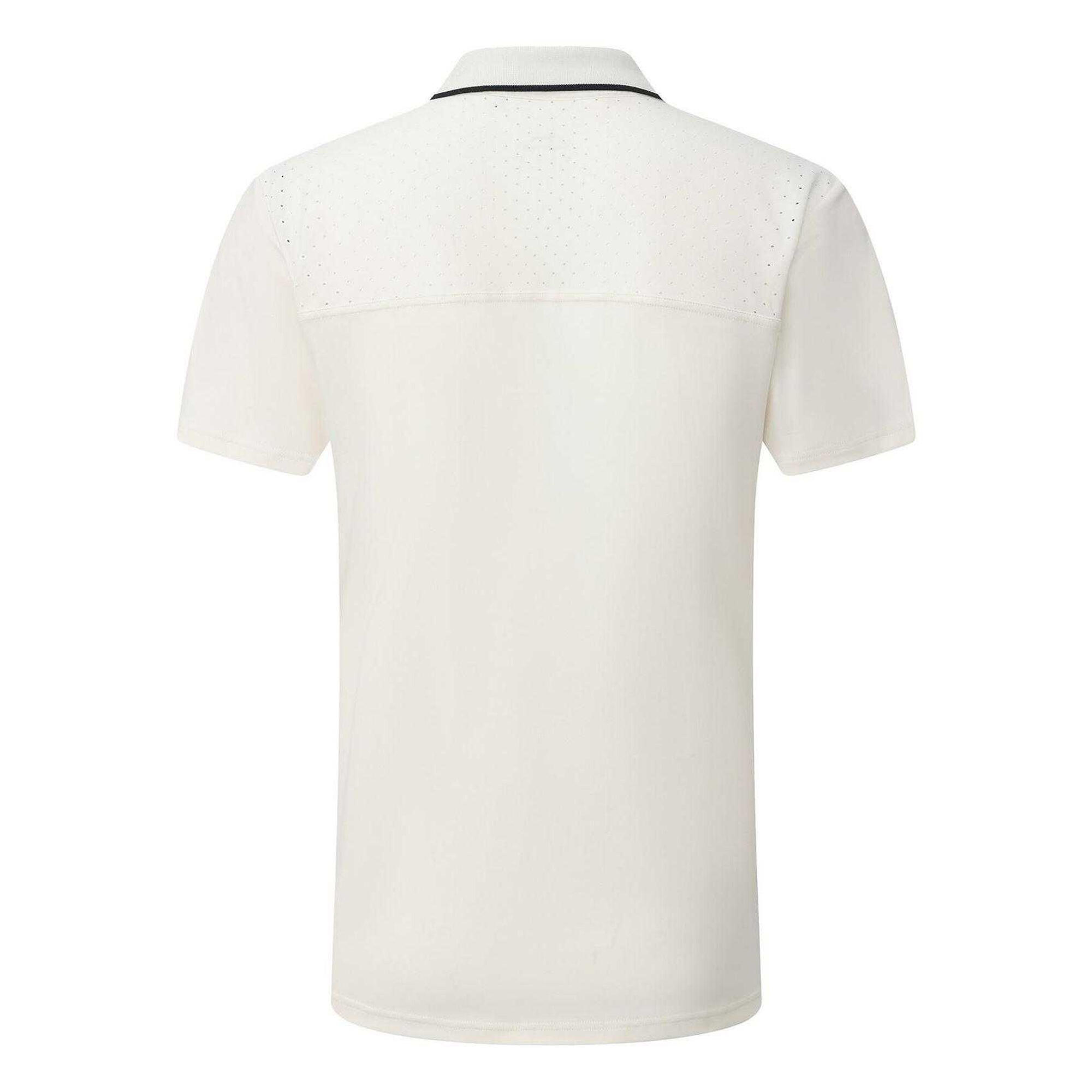Mens Performance Regular ShortSleeved Polo Shirt (White) 2/4