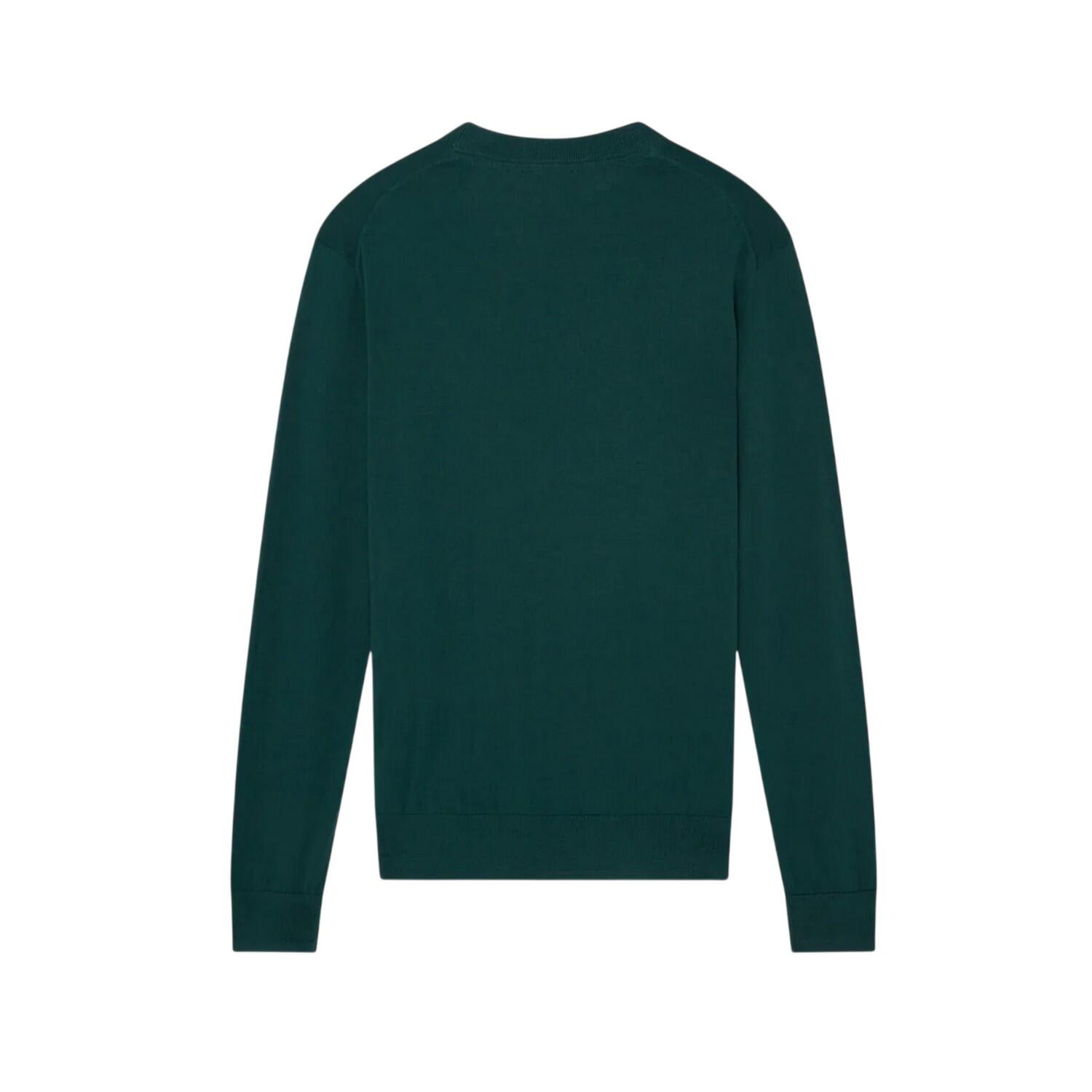 Pullover für , Merinowolle, Langärmlig Herren Grün 2/2