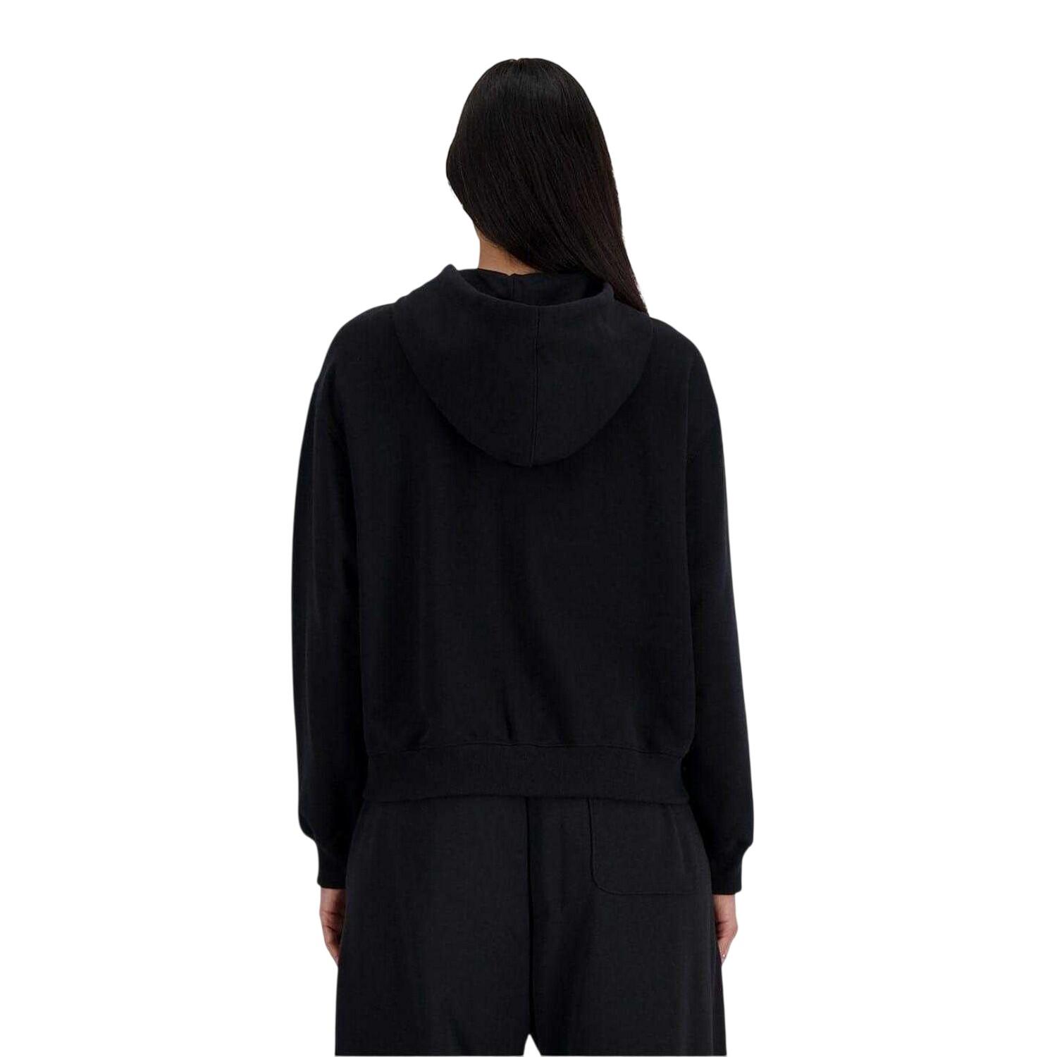 Felpa Con Cappuccio E Zip Intera Donna New Balance Nero 2/2