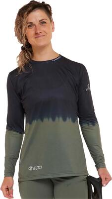 Race khaki/zwart women's long sleeve jersey