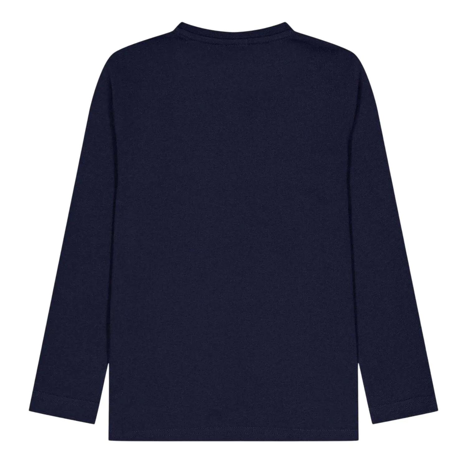 Tshirt Manches Longues Motif/style Logo Enfant (Bleu Marine) 2/2
