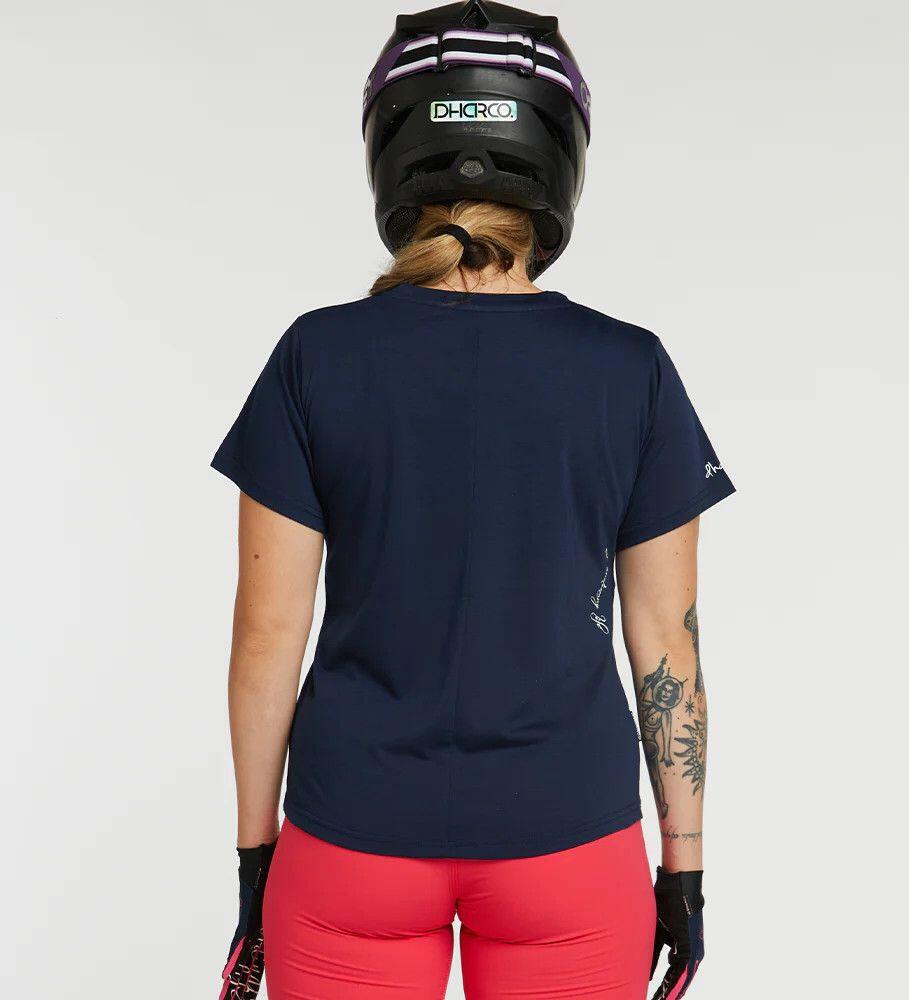T-Shirt Dharco Tech Neon Blue Donna 3/6