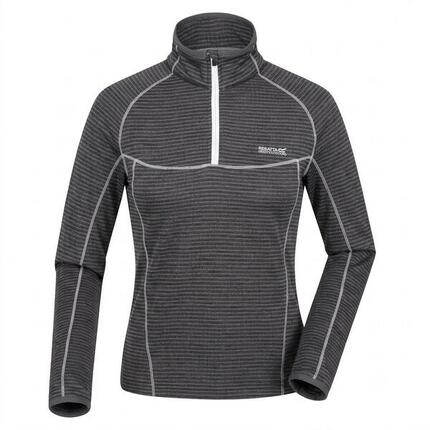 Sweat Cintré À Manches Longues Raglan Et Col Montant Zippé YONDER Femme (Gris