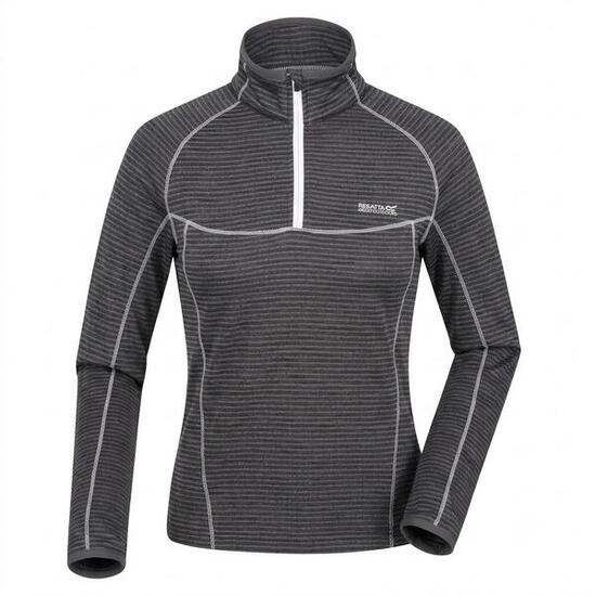 Sweat Cintré À Manches Longues Raglan Et Col Montant Zippé YONDER Femme (Gris