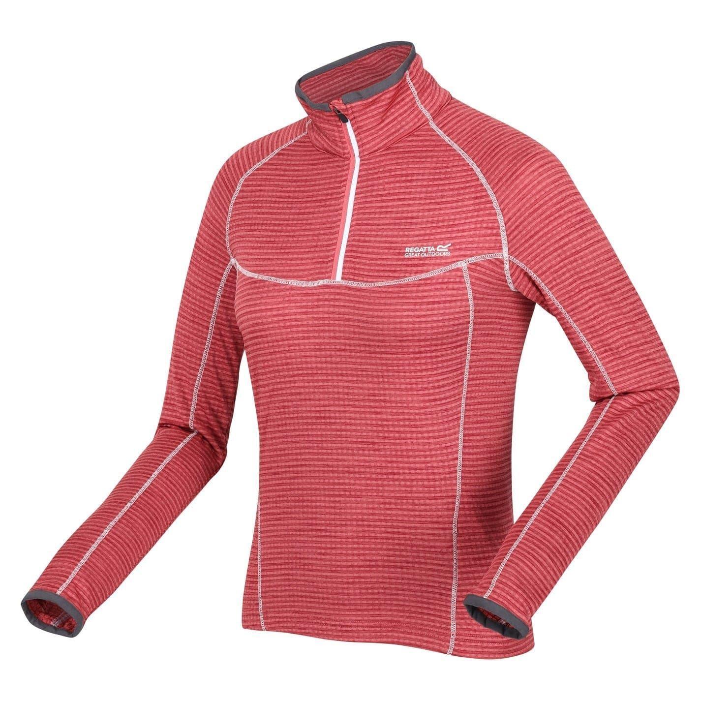Felpa Raglan A Maniche Lunghe Donna Regatta Yonder Rosso Minerale 3/4