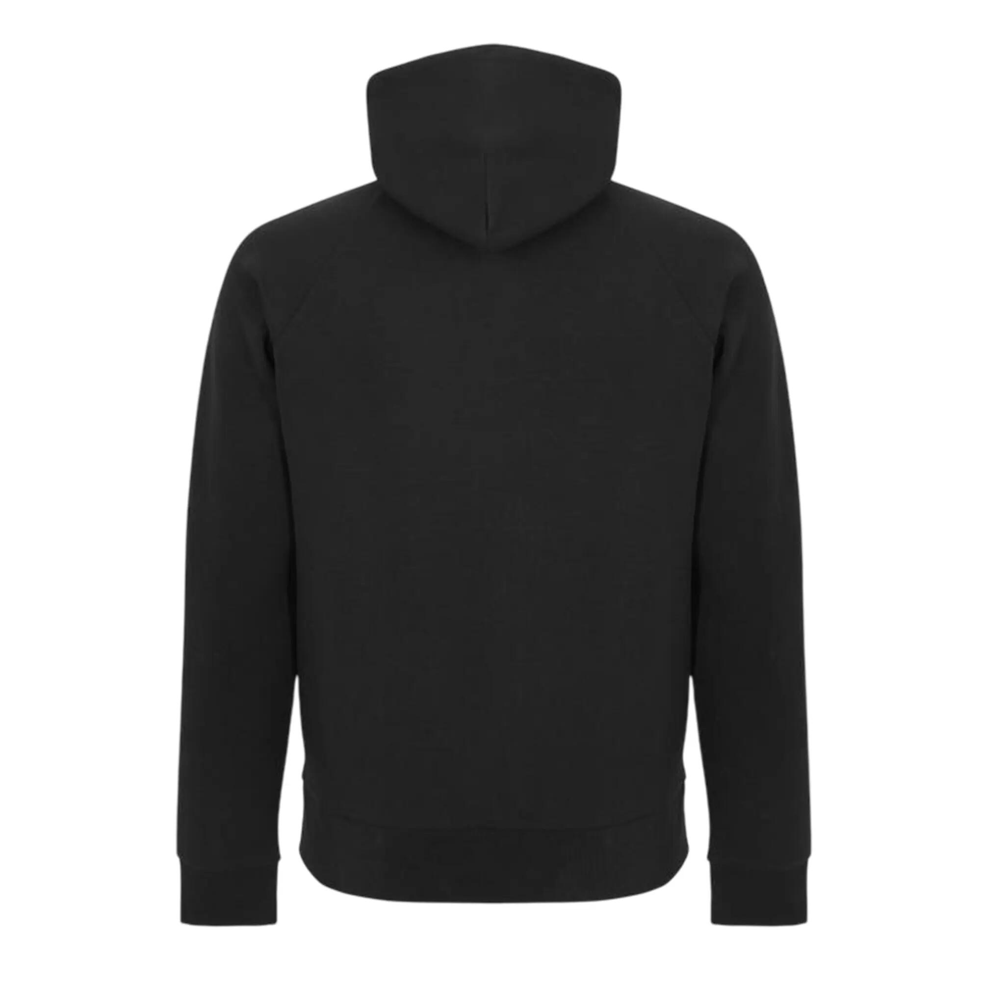 Felpa Con Cappuccio E Zip Intera Regolare Uomo Boss Nero 2/2