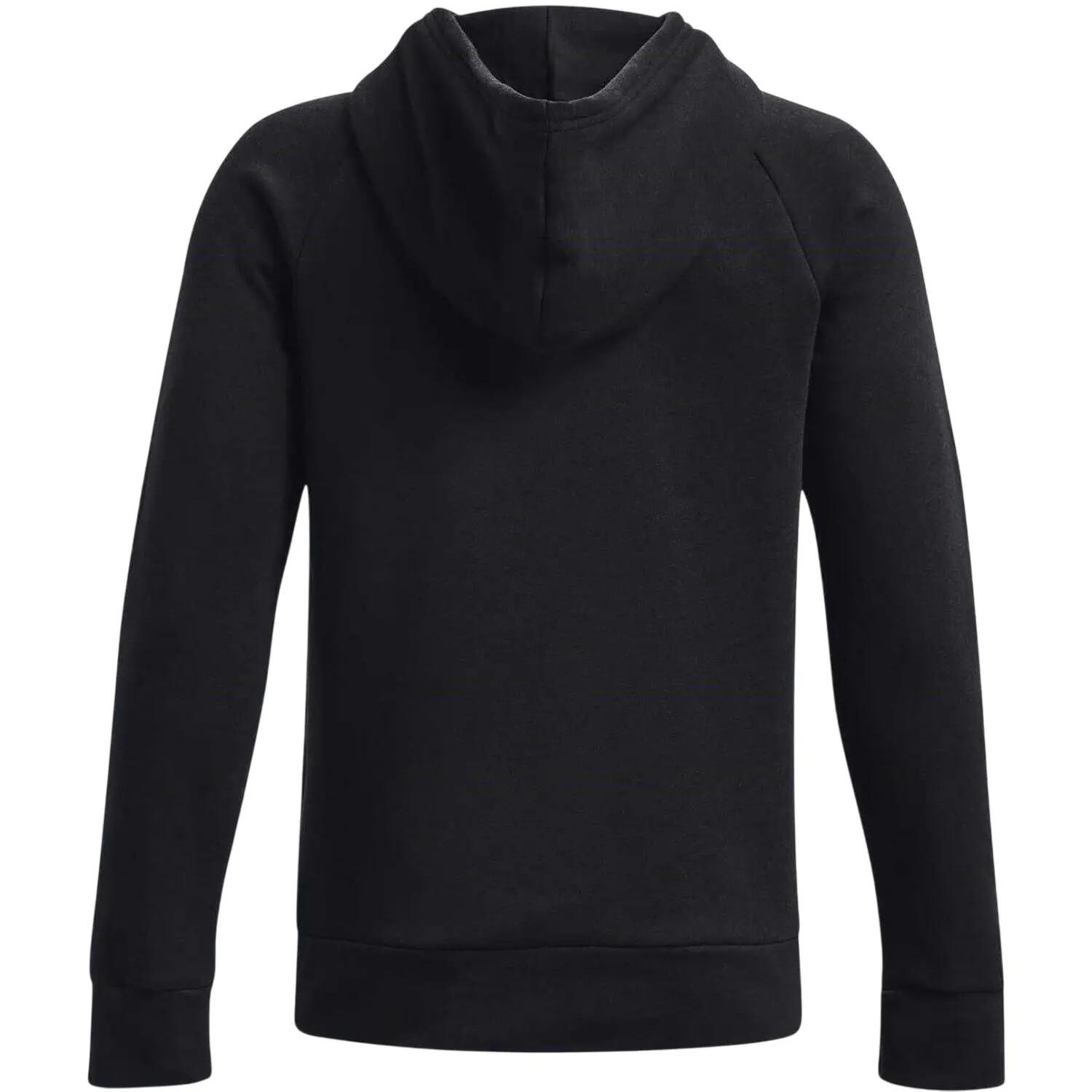 Felpa Con Cappuccio Pile Sopra La Testa Raglan Ragazzi Under Armour Rival Nero 2/2