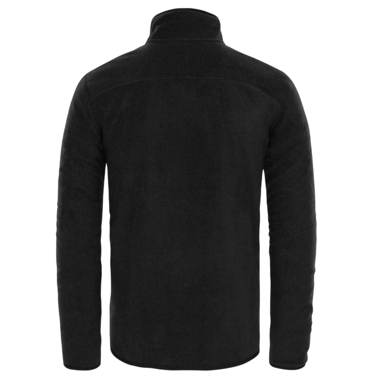 "Glacier" Sweatshirt für , mit kurzem Reißverschluss, Fleece Herren Schwarz 3/4