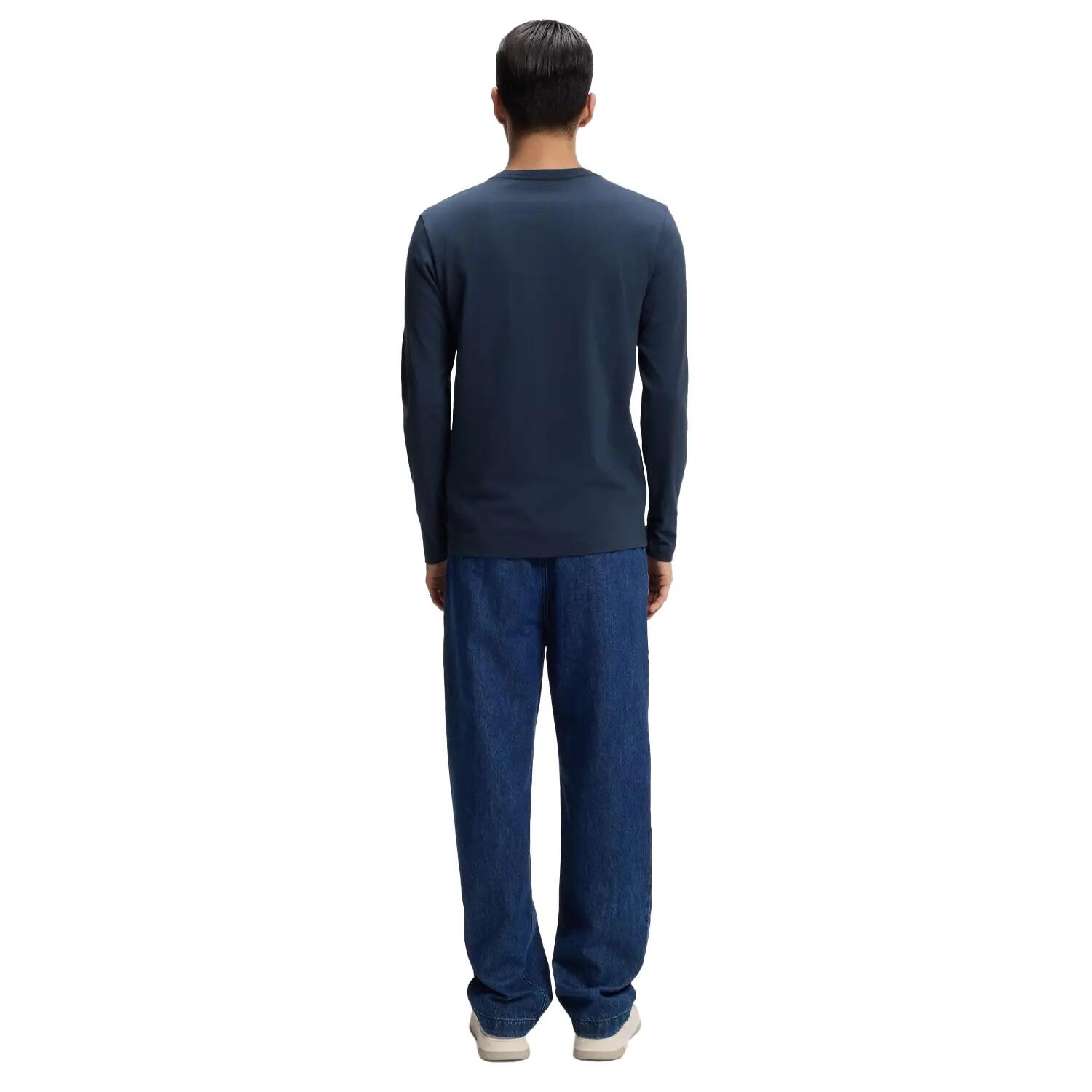 Tshirt Motif/style Logo Homme (Bleu) 3/4