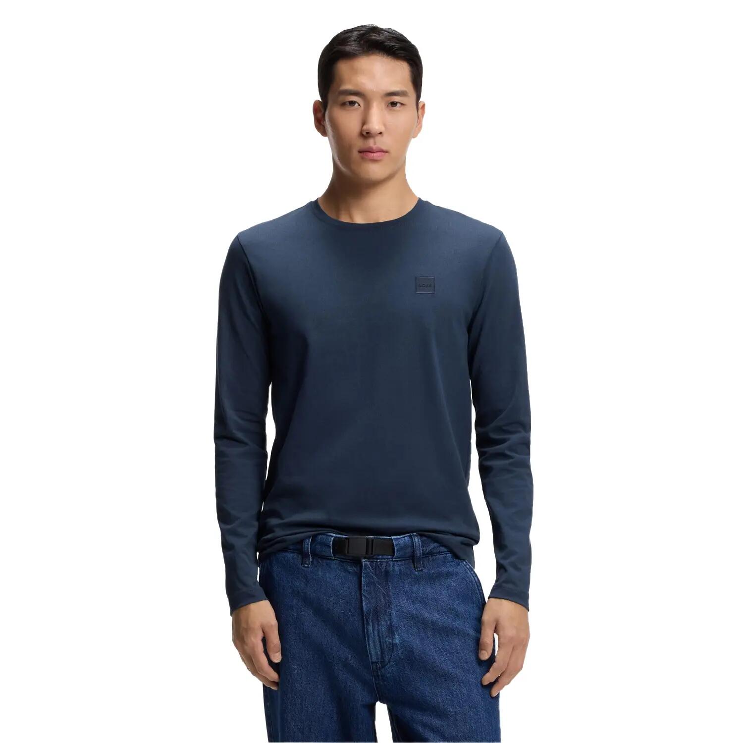 Tshirt Motif/style Logo Homme (Bleu) 4/4