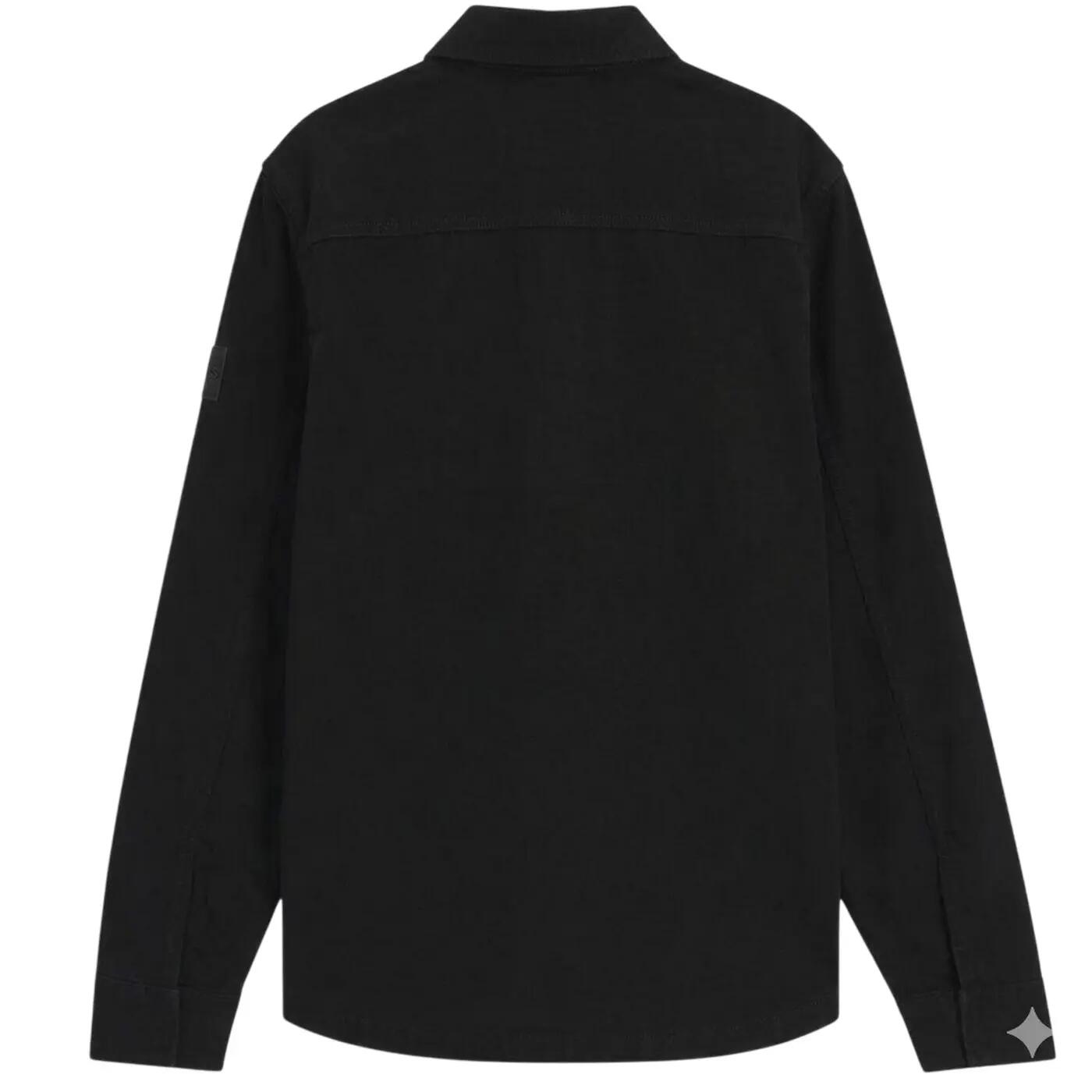 Mens Locky Oversized Overshirt (Black) 2/2