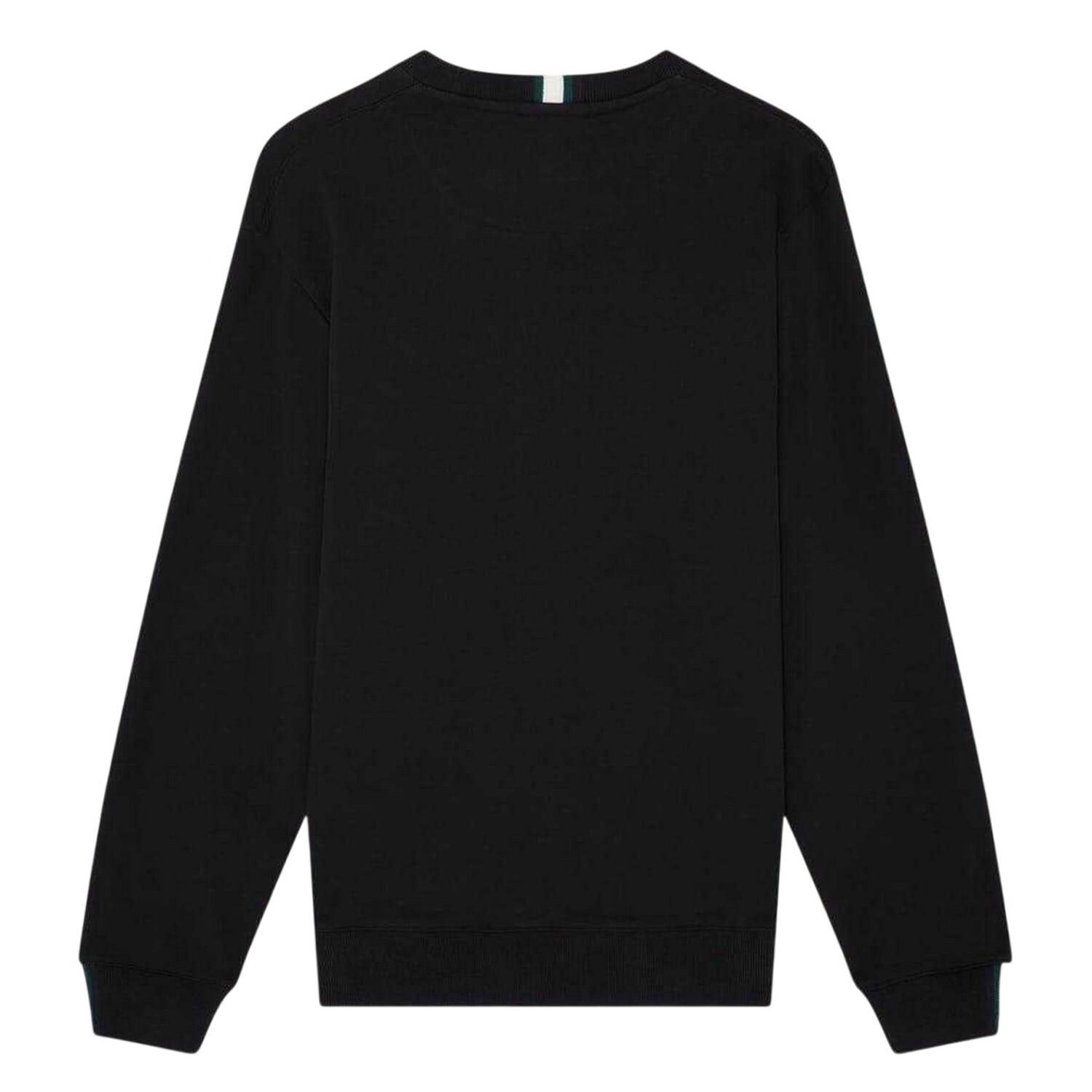 Sweatshirt für , Rundhalsausschnitt Herren Schwarz 3/4
