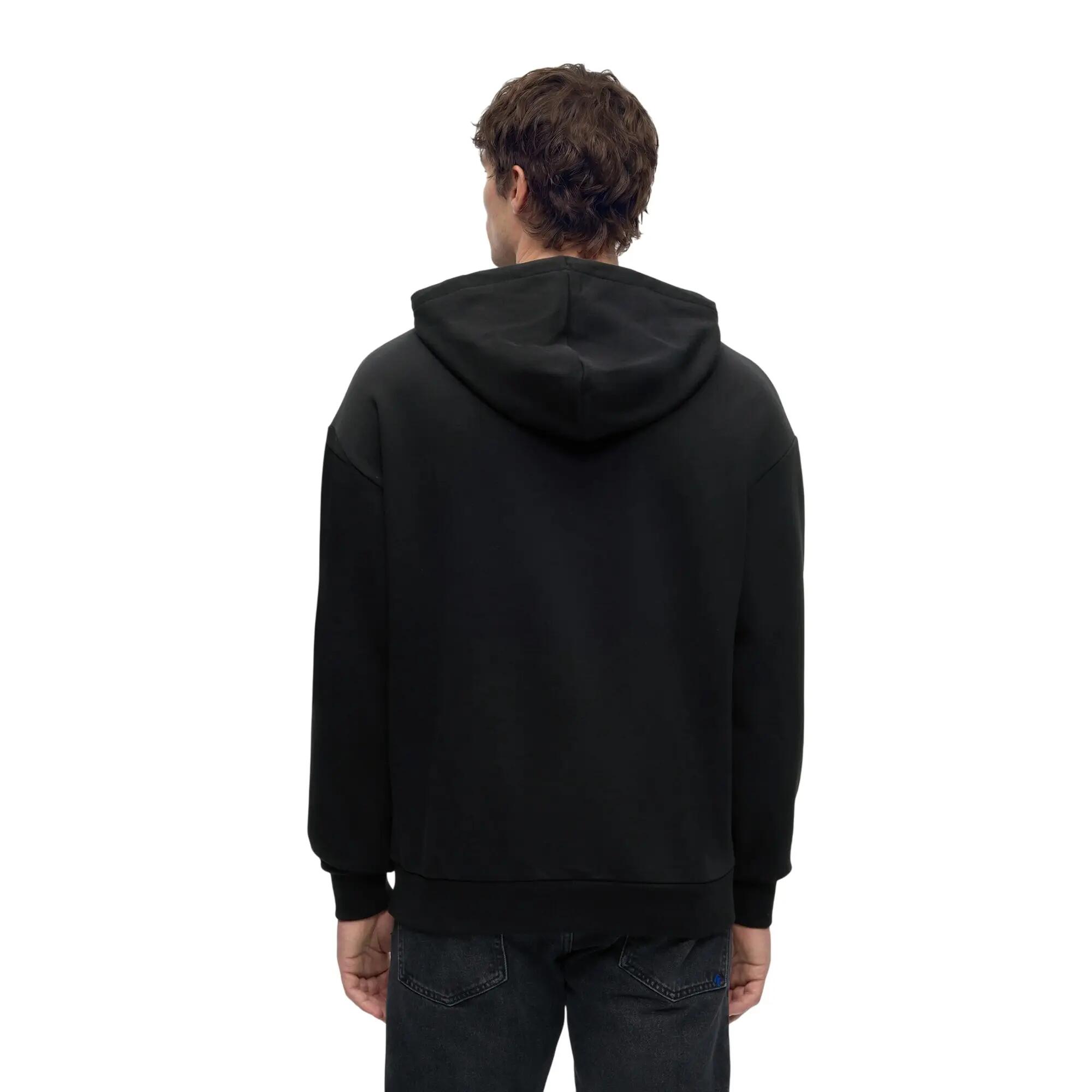 Kapuzenpullover für , Langärmlig Herren Schwarz 2/2