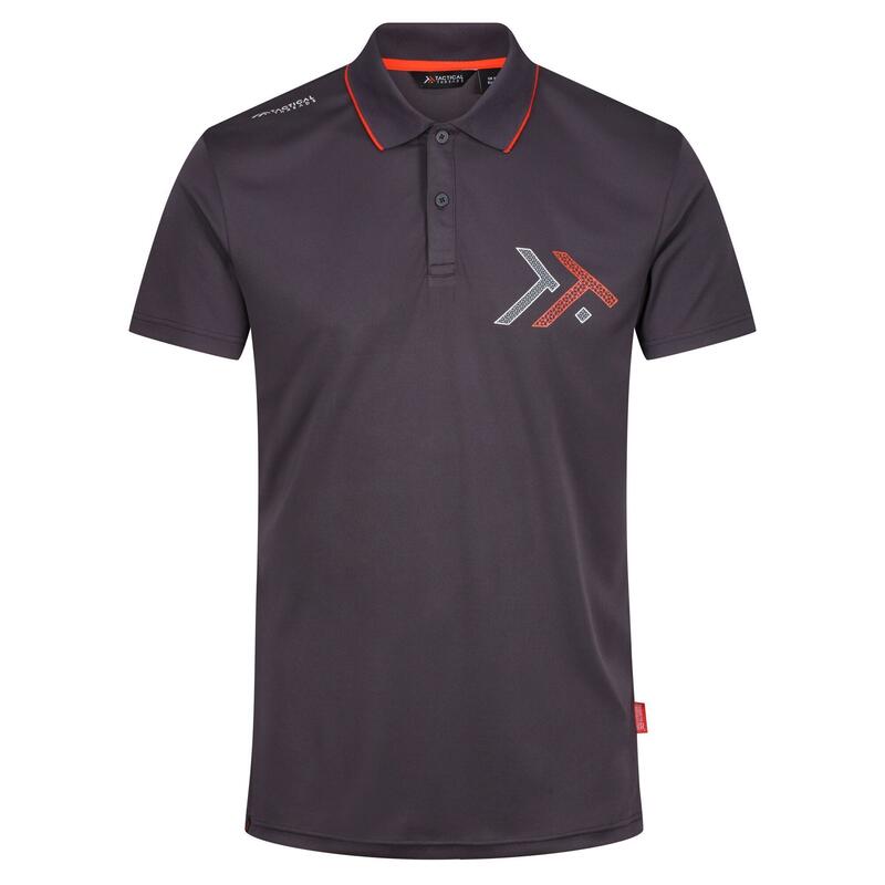 Maglietta Polo Uomo Misura Confezione 2 Regatta Tactical Threads Nero Ferro