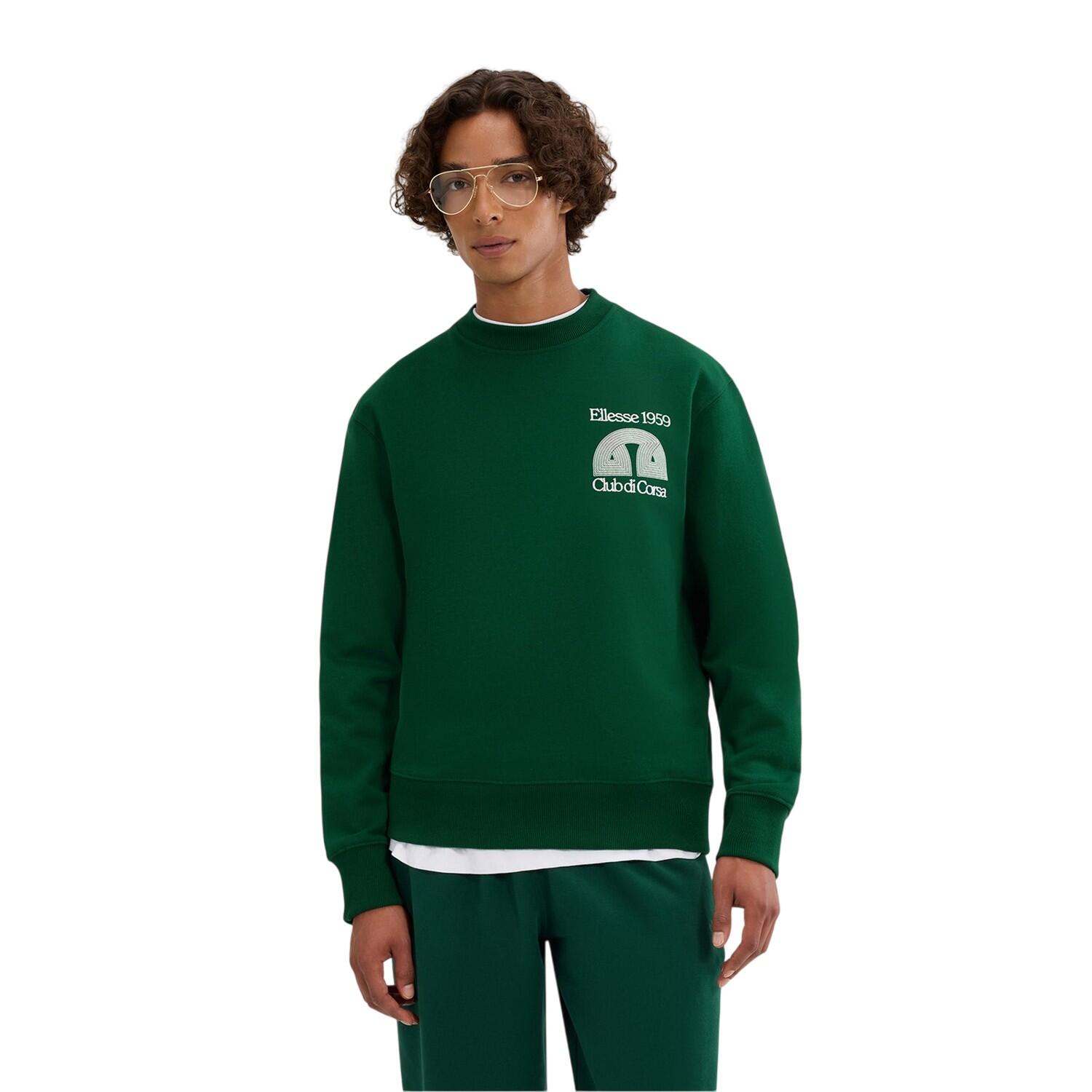 "Club Di Corsa" Sweatshirt für Damen Unisex Herren Dunkelgrün 4/4