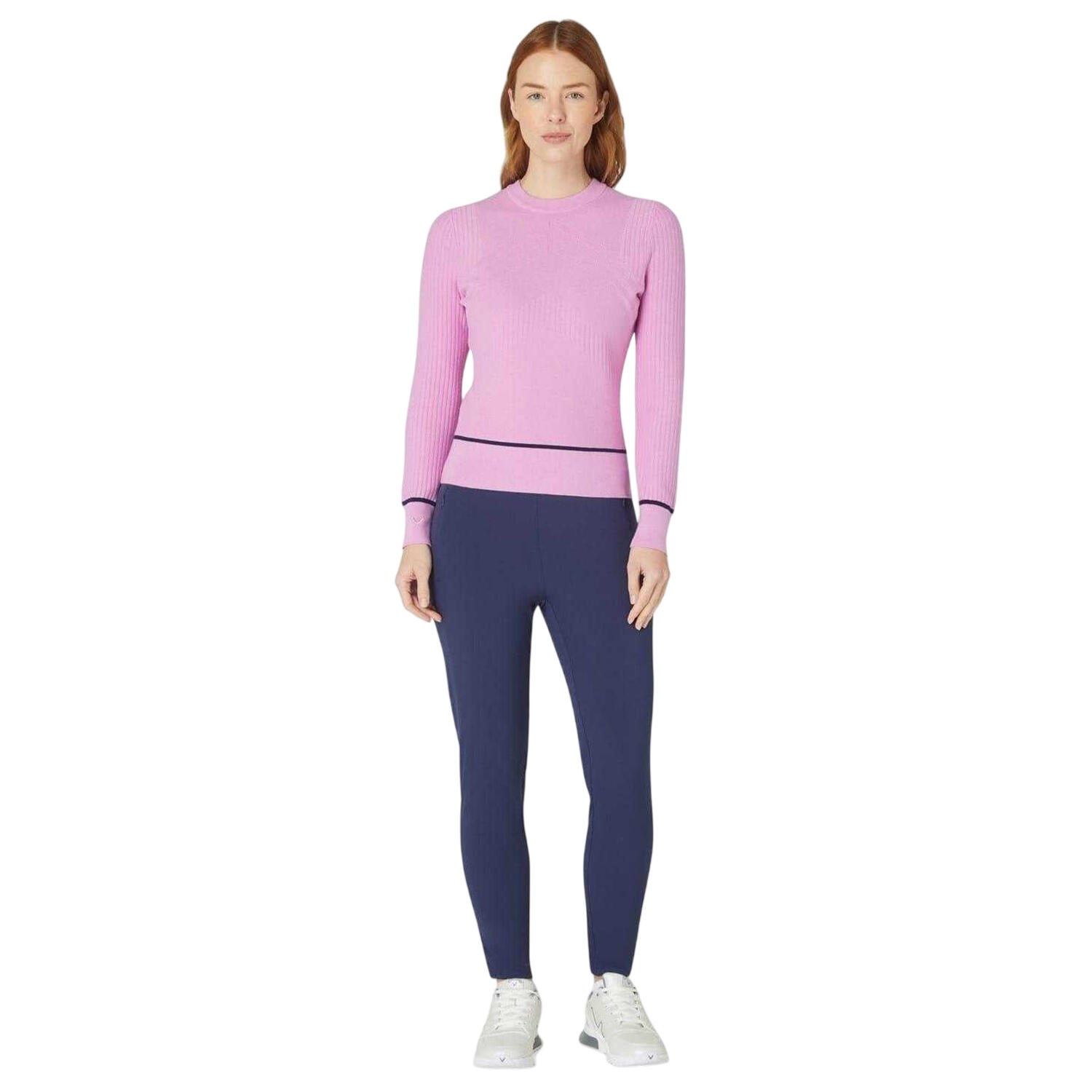 Sweat Motif/style Chevron Femme (Rose Pâle) 4/4