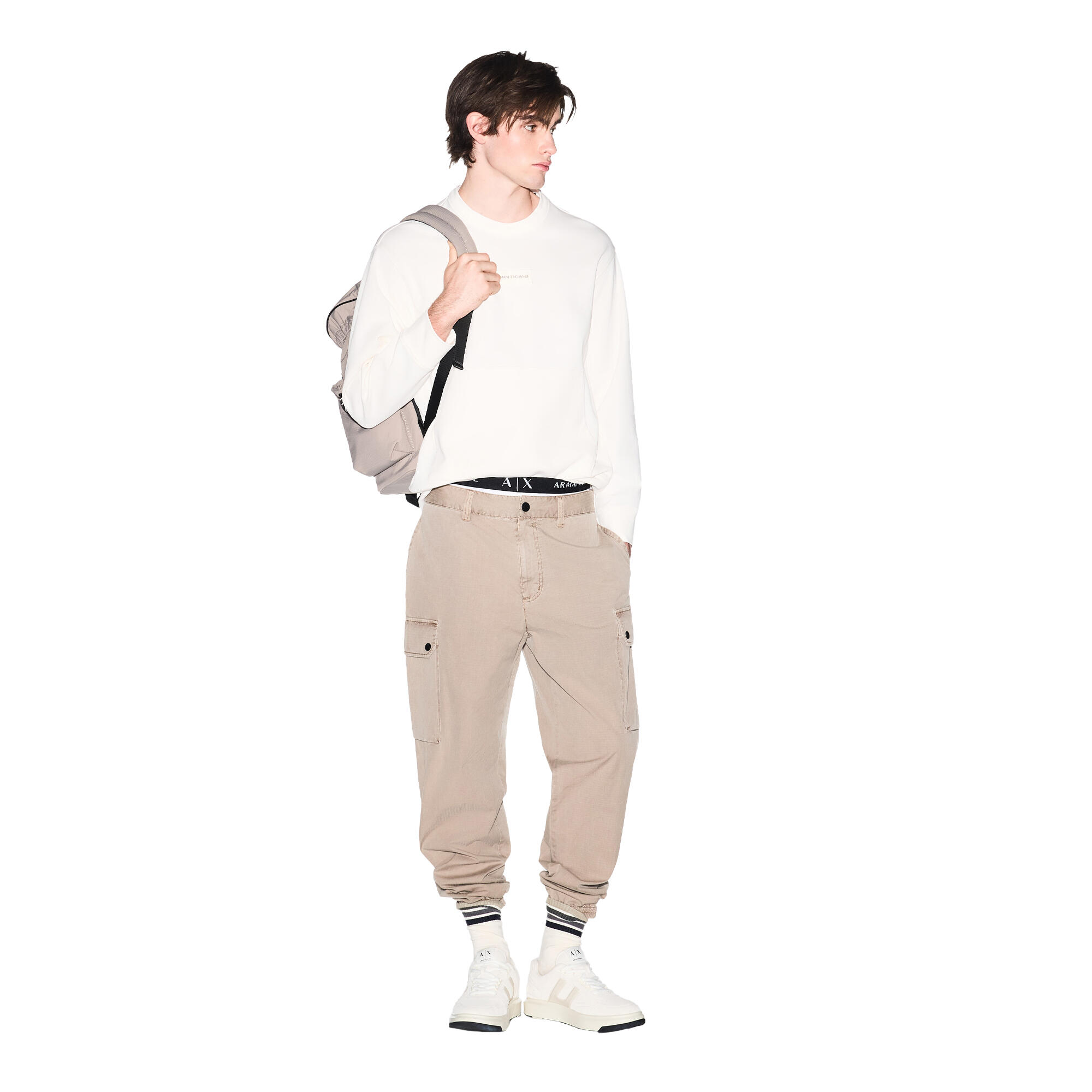 Sweatshirt für , leger Herren Cremefarbe 4/4