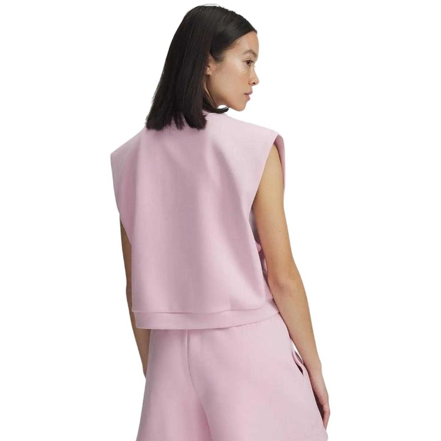 Womens/Ladies Unstoppable Fleece Sleeveless Pullover (Pink) 2/3