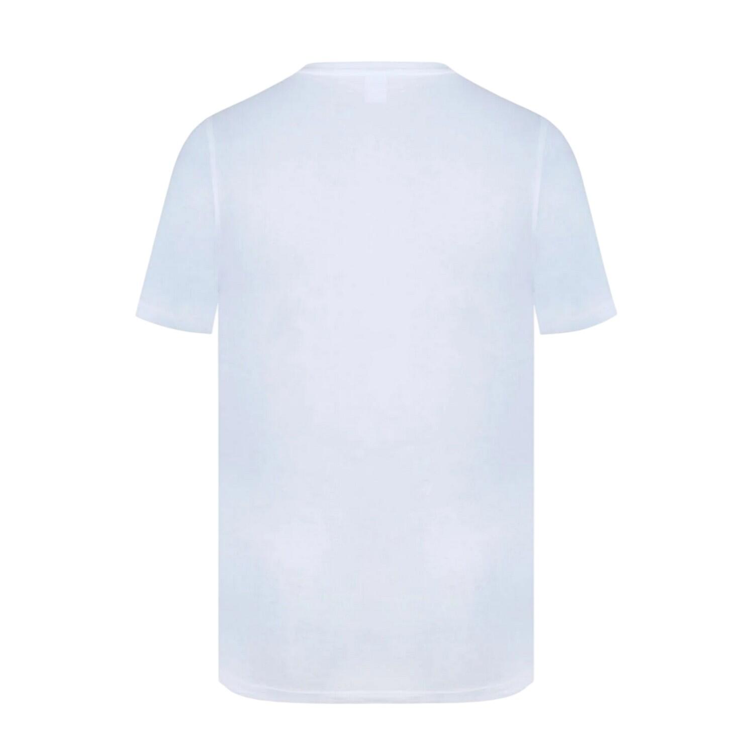 Mens Embroidered Logo Cotton TShirt (Slate Blue) 3/4