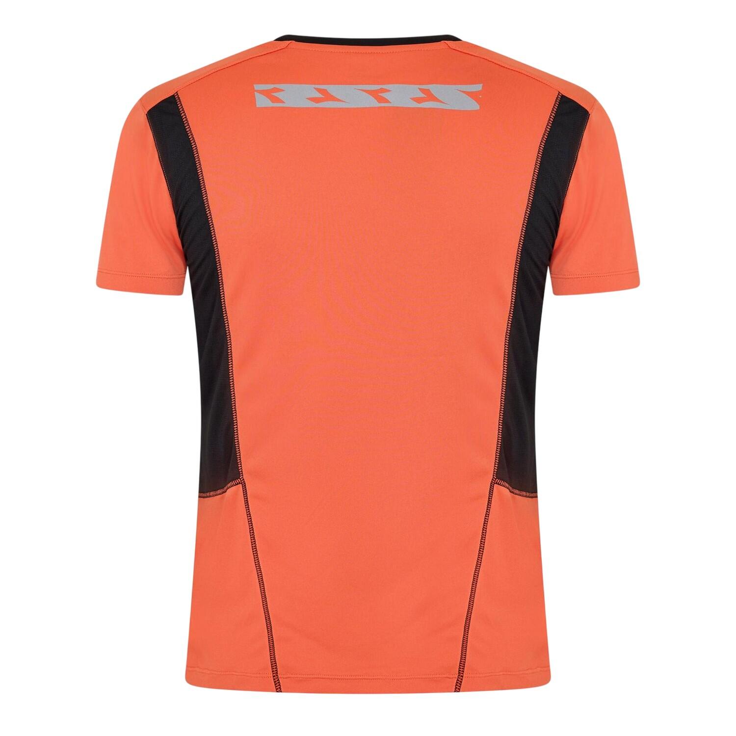 Mens Logo Crew Neck Running TShirt (Orange/Black) 2/2