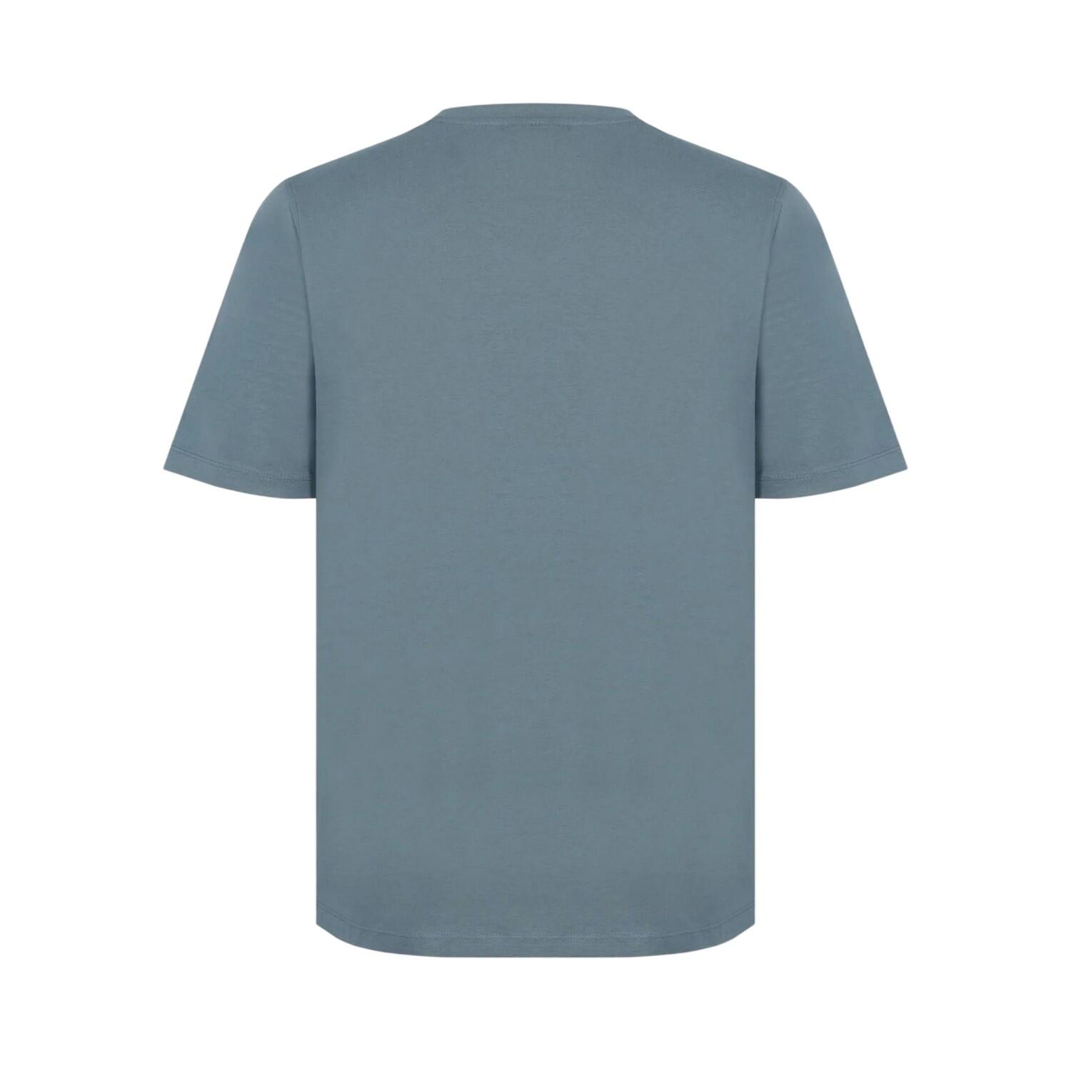 Mens Embroidered Logo Cotton TShirt (Slate Blue) 2/4