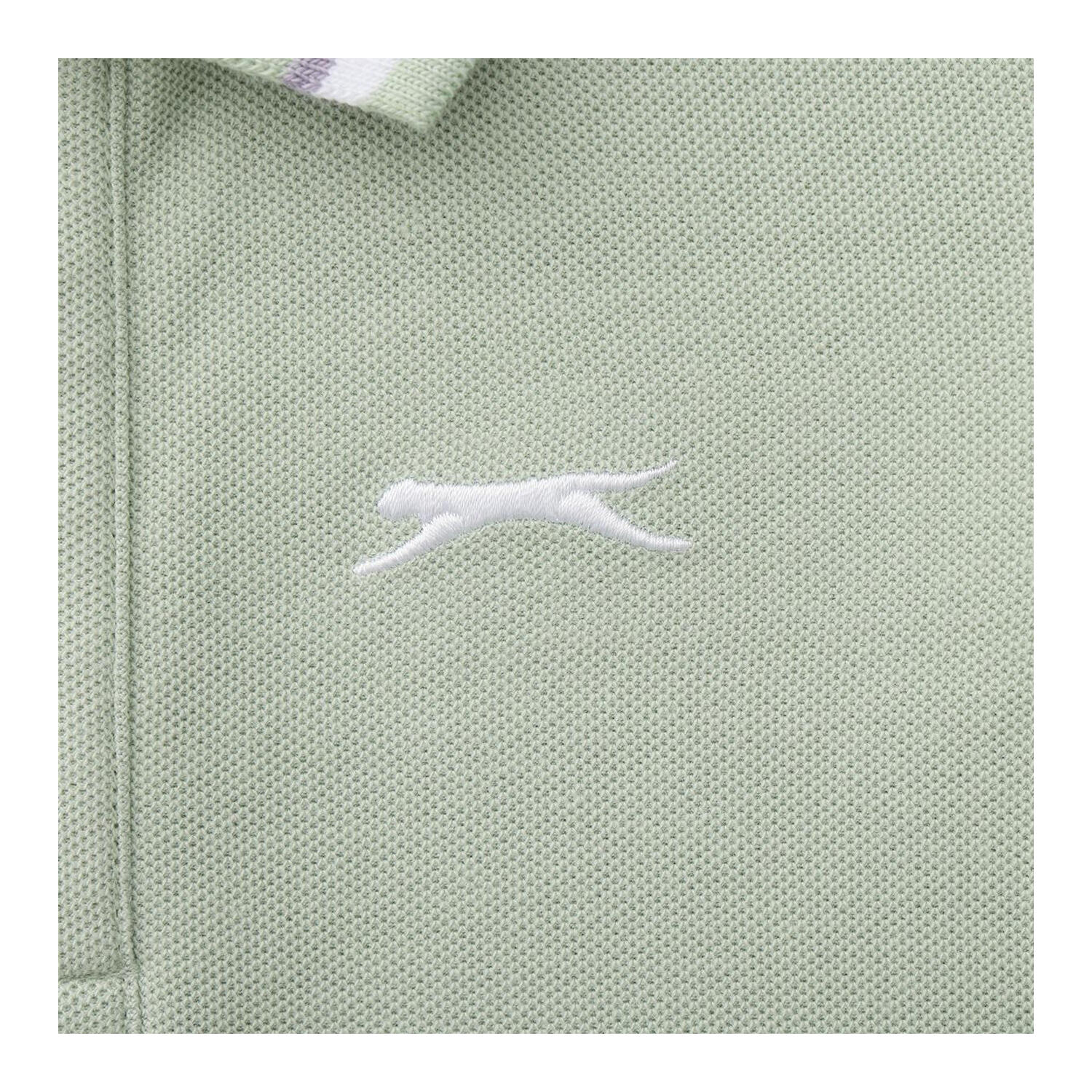 Maglietta Polo Misto Cotone Maniche Corte Bambini Slazenger Menta Chiara 3/3