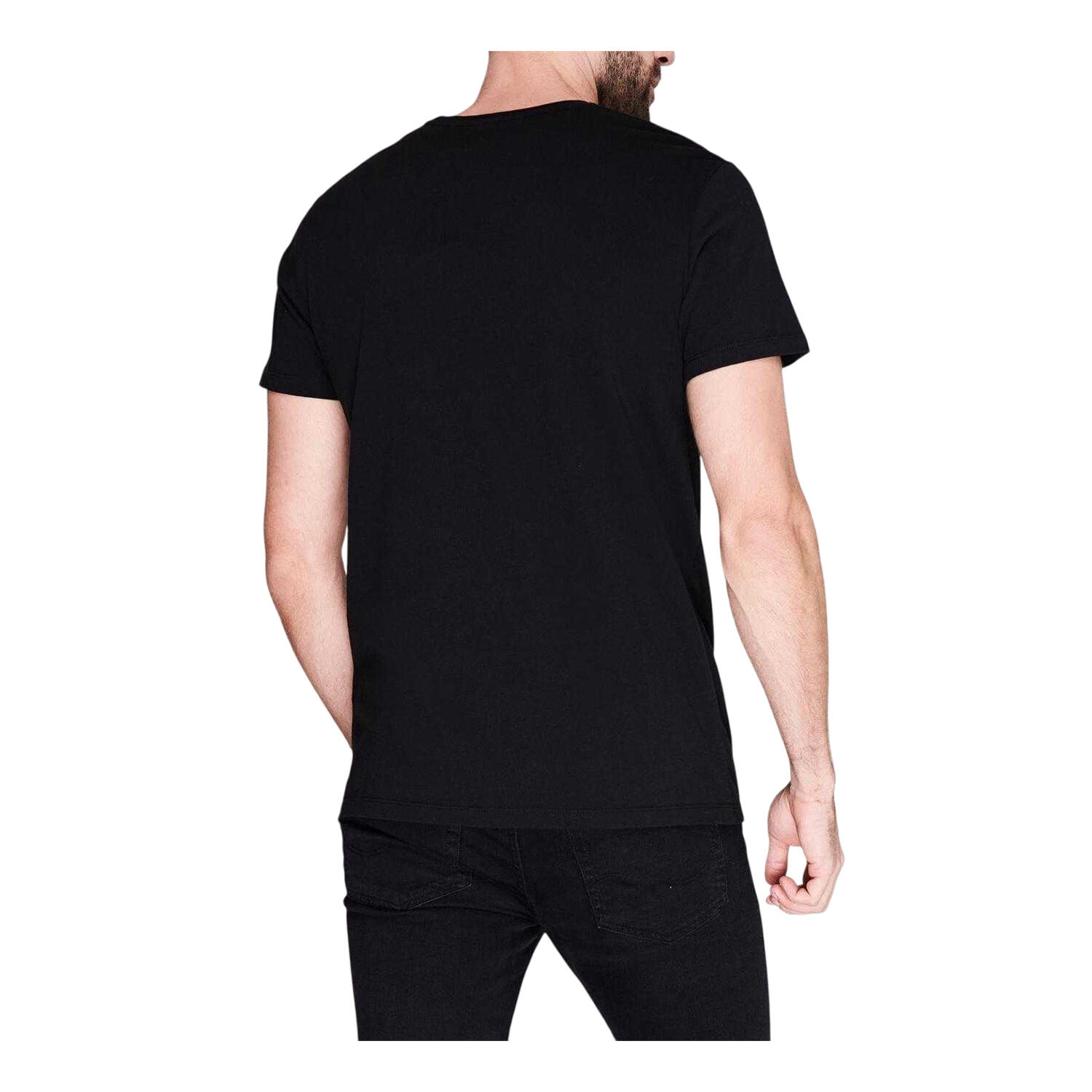 Tshirt Motif/style Logo Homme (Noir) 2/3