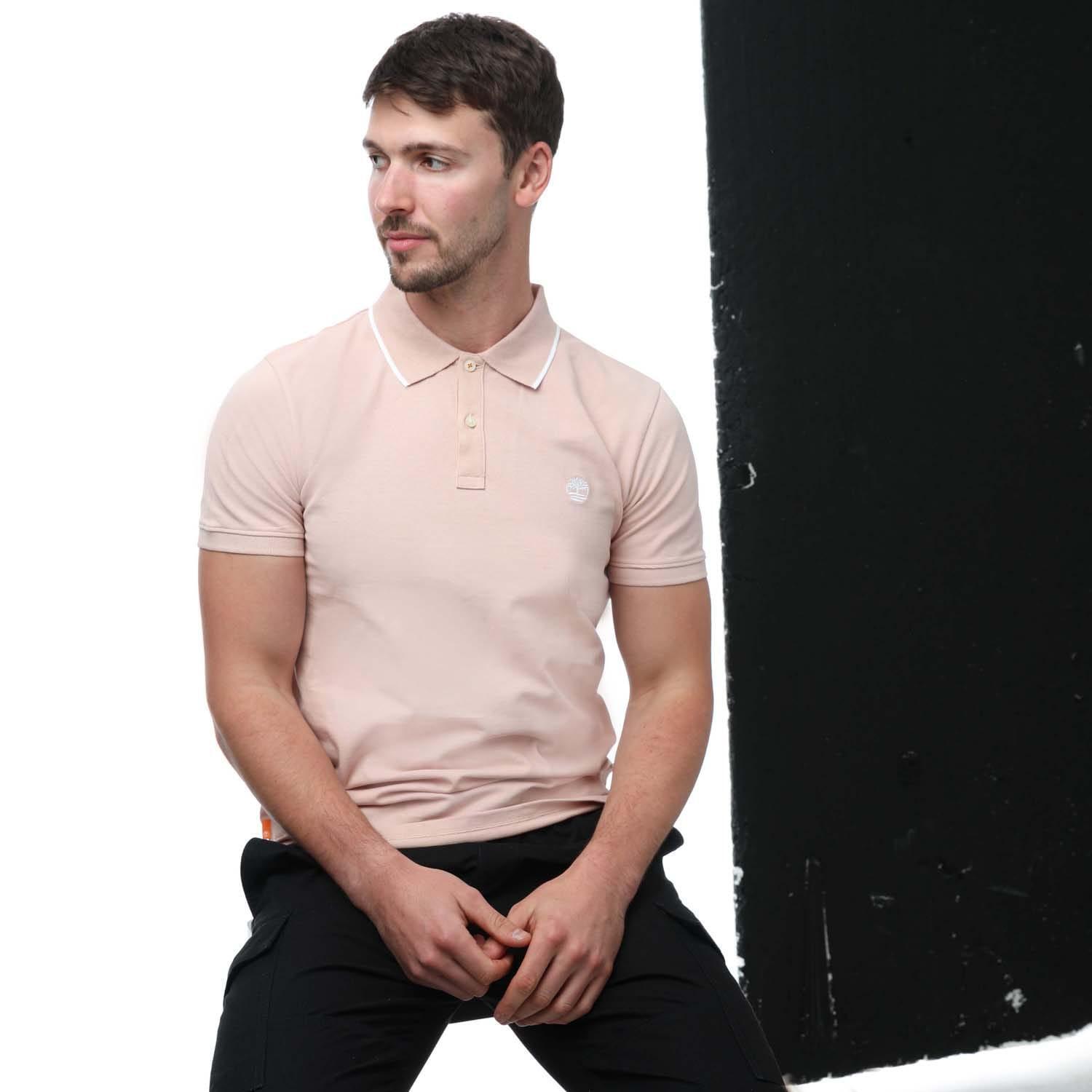 Poloshirt für Herren kurzärmlig Damen und Herren Pink 4/4