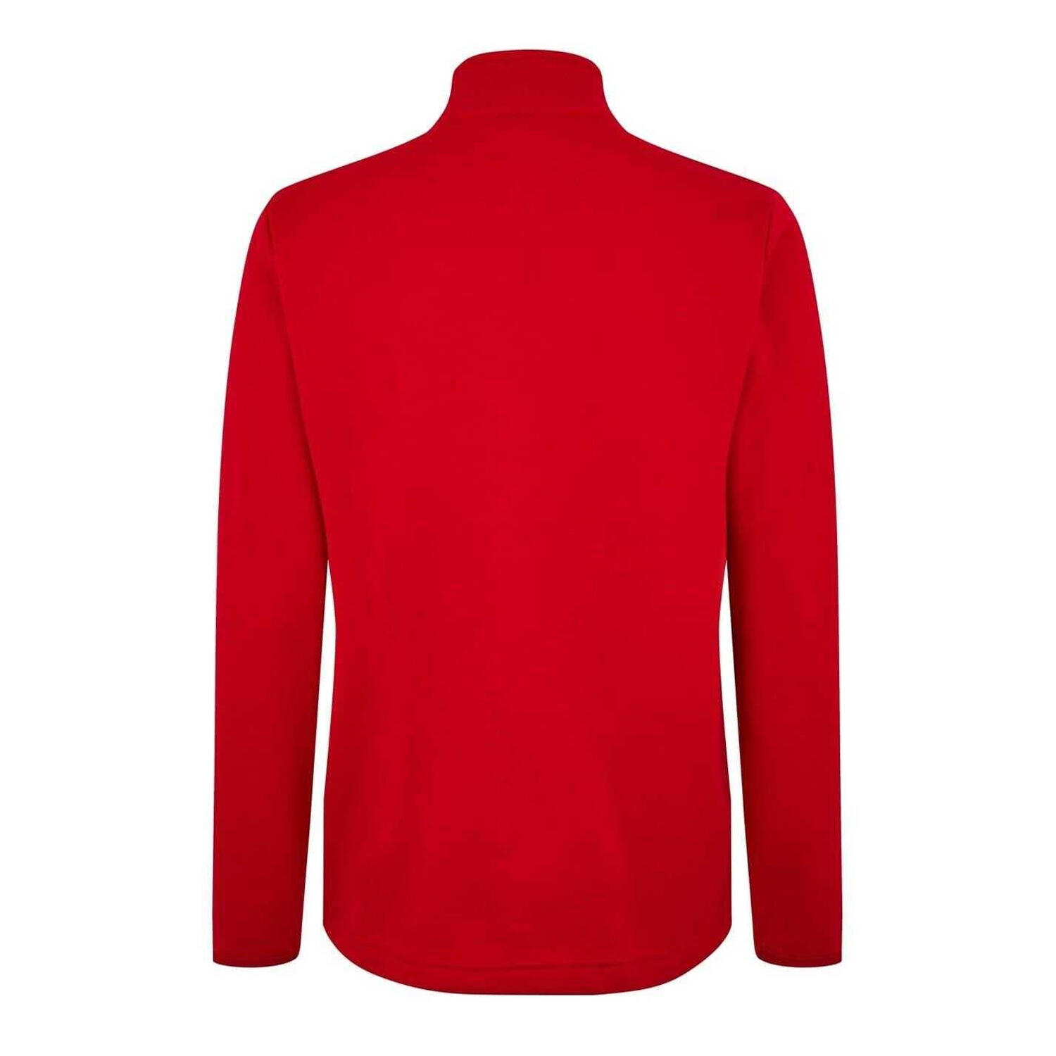 Mens Club Essential Quarter Zip Regular Sweatshirt (Vermillion) 2/2
