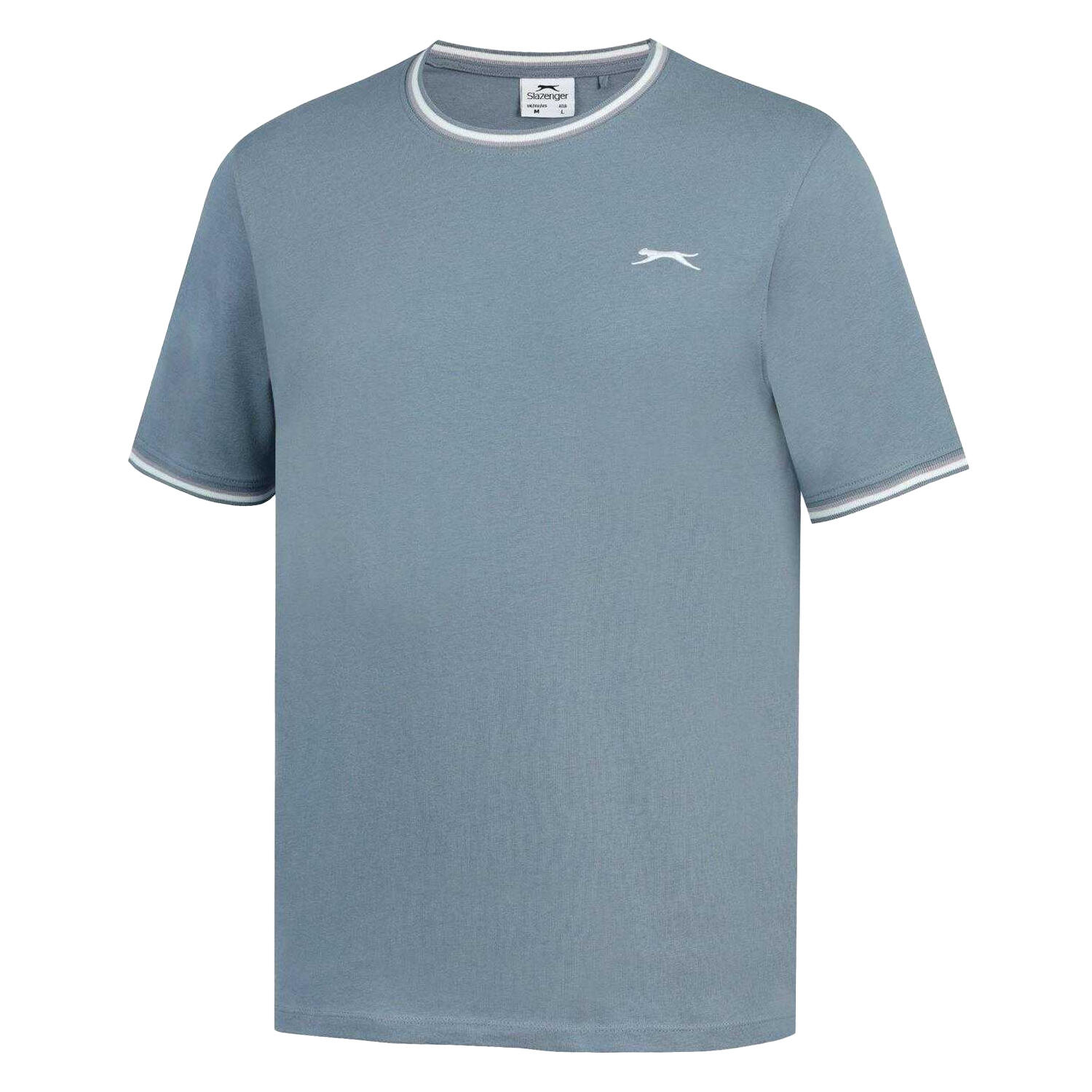 TShirt für , Baumwolle Herren Graublau 3/4