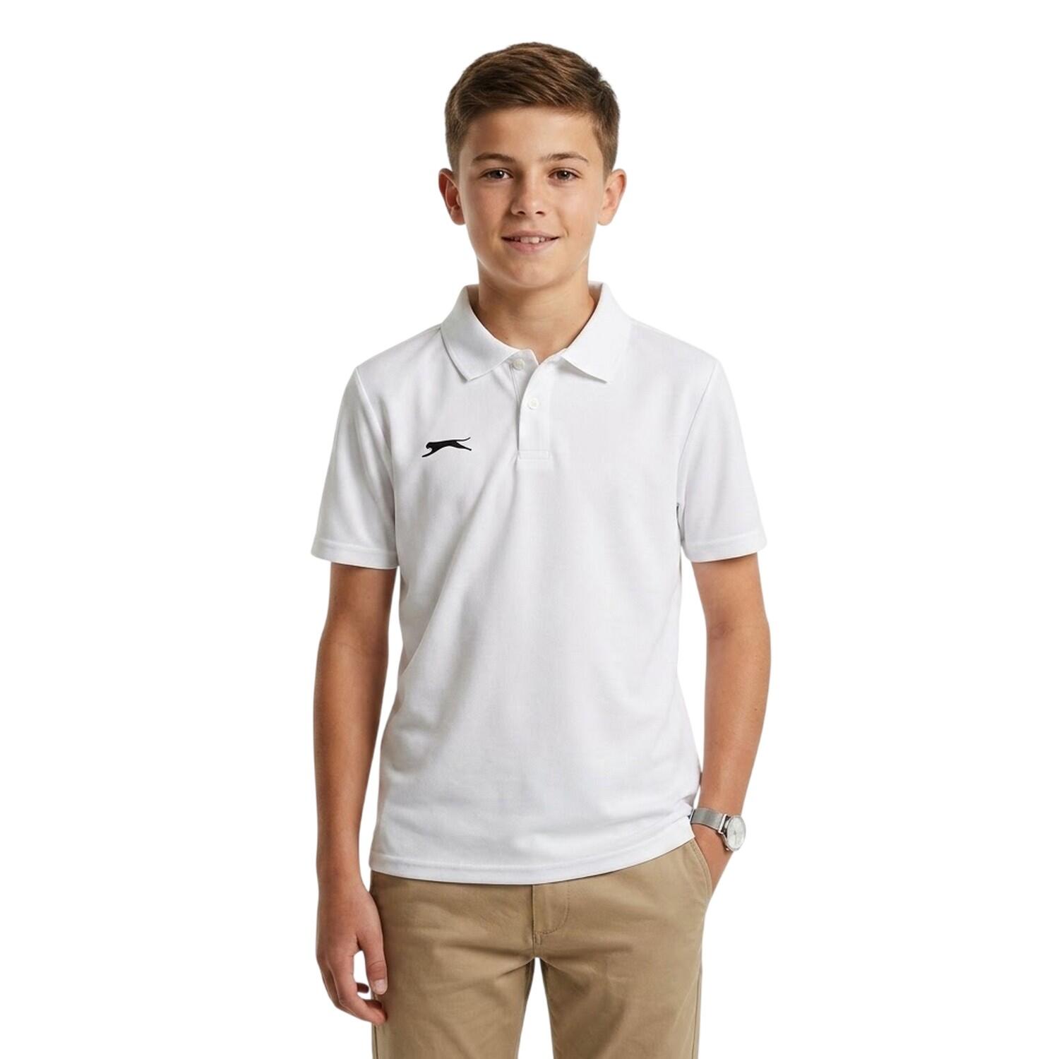 "Aero" Poloshirt für Kinder Cremefarbe 2/2