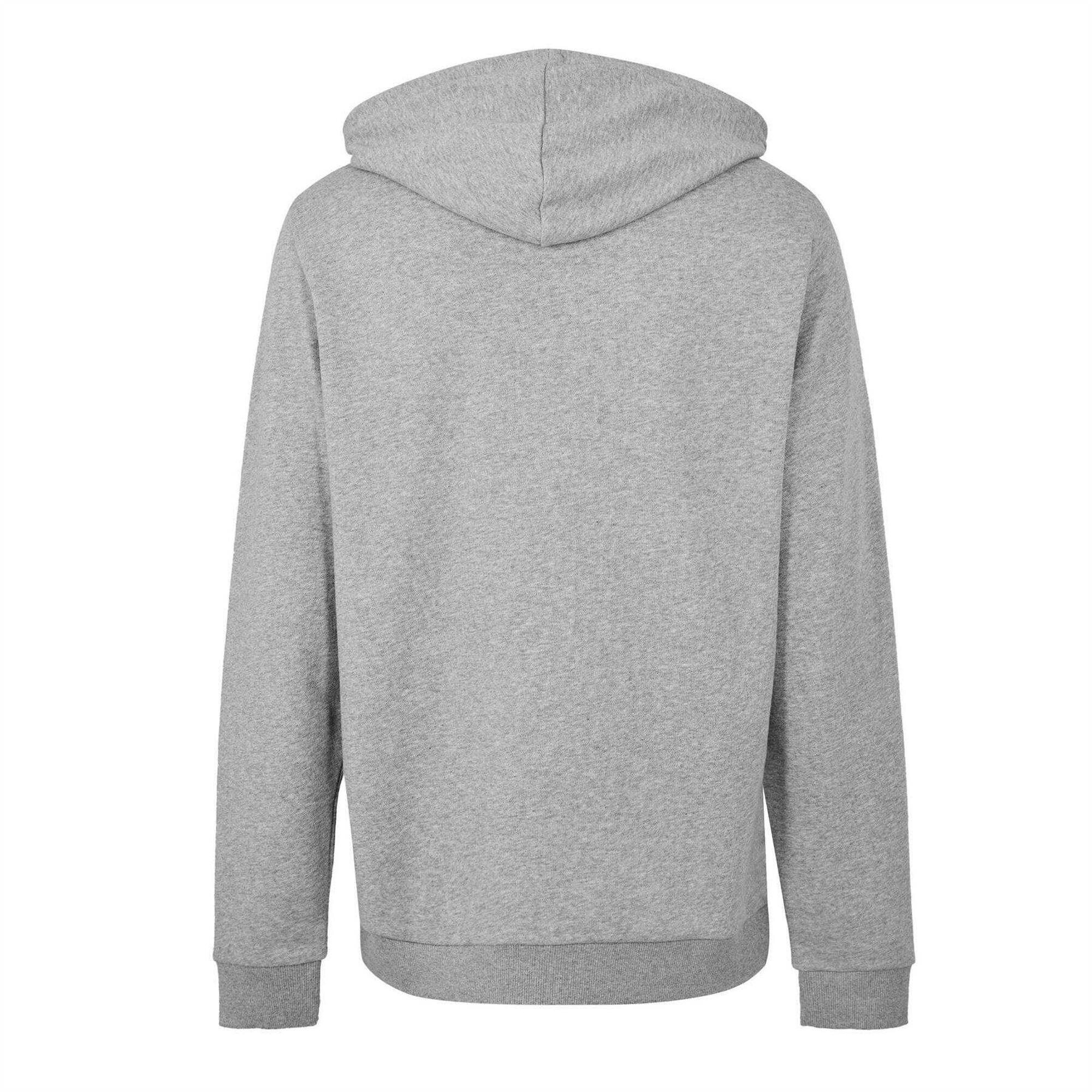 Unisex Adult Identity Fleece Hoodie (Medium Grey) 2/2