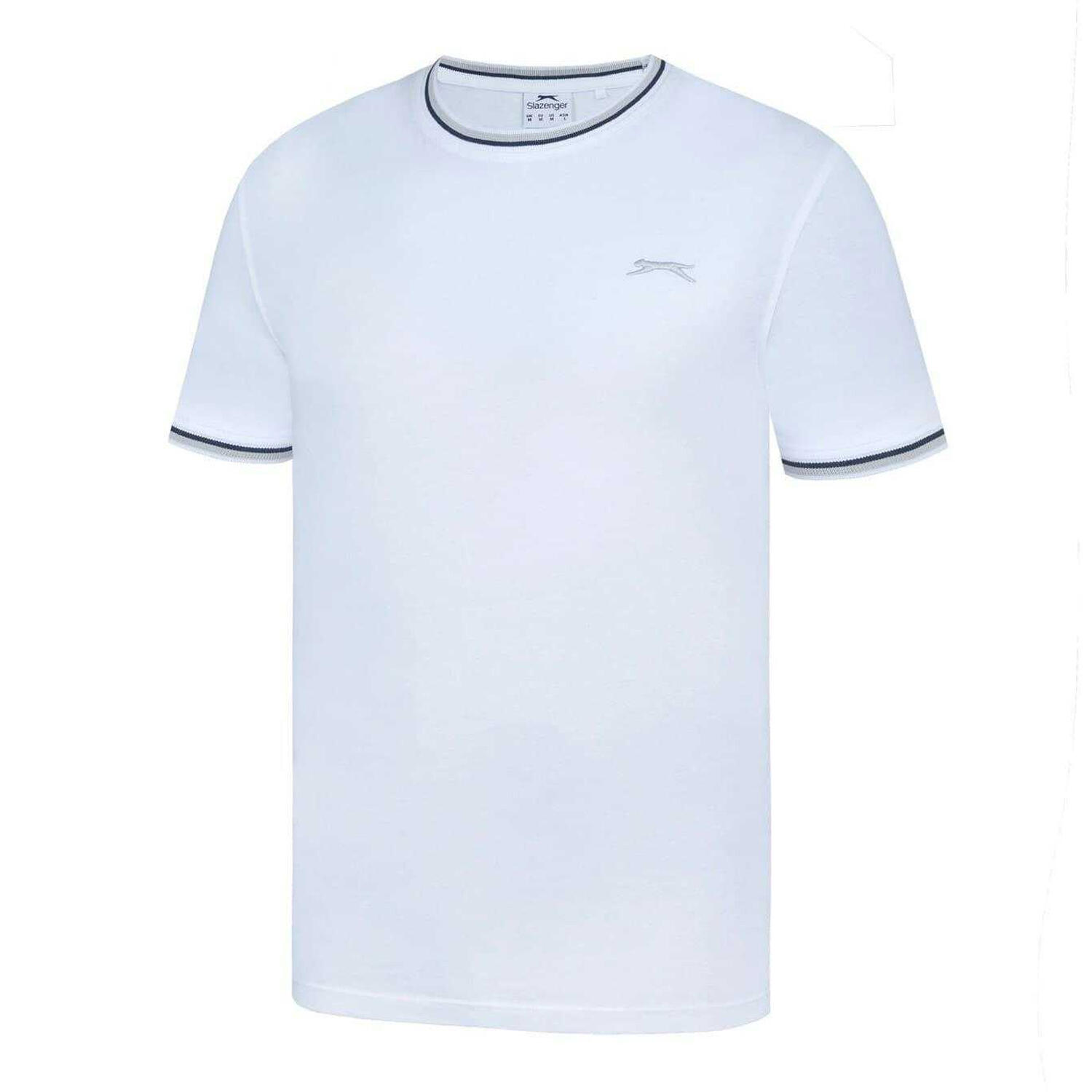 Mens Cotton TShirt (White) 3/4