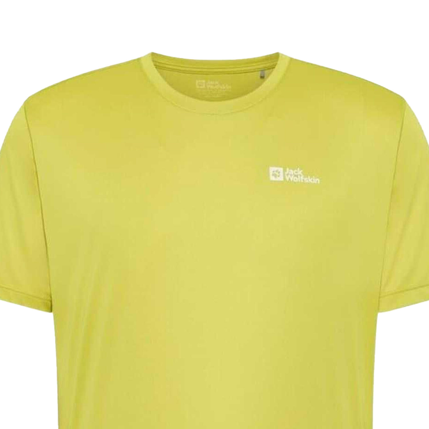 Maglietta Tecnologia Logo Uomo Jack Wolfskin Chartreuse 2/2
