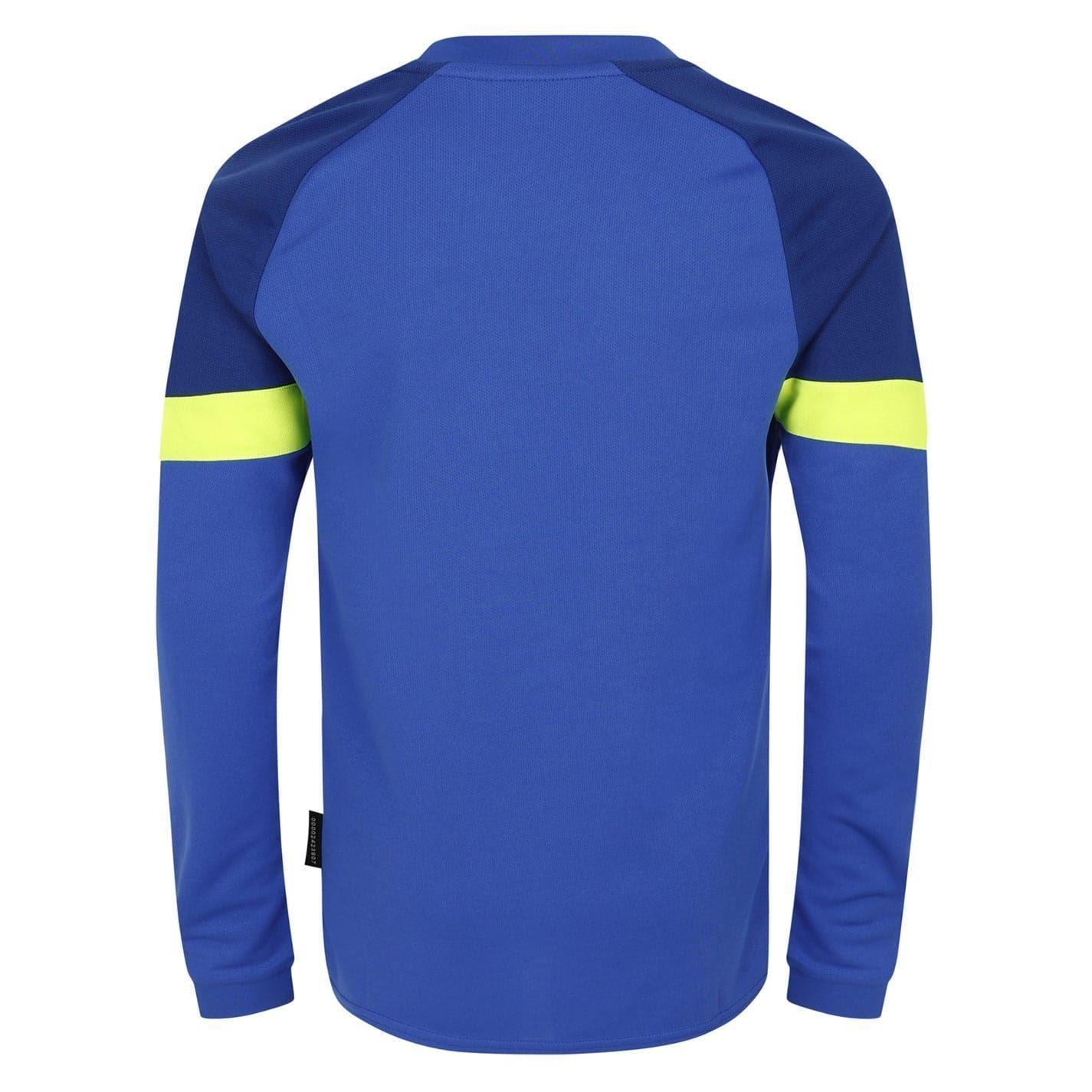 Torwarttrikot für Kinder, Raglanärmel Herren Glänzend Blau 2/2