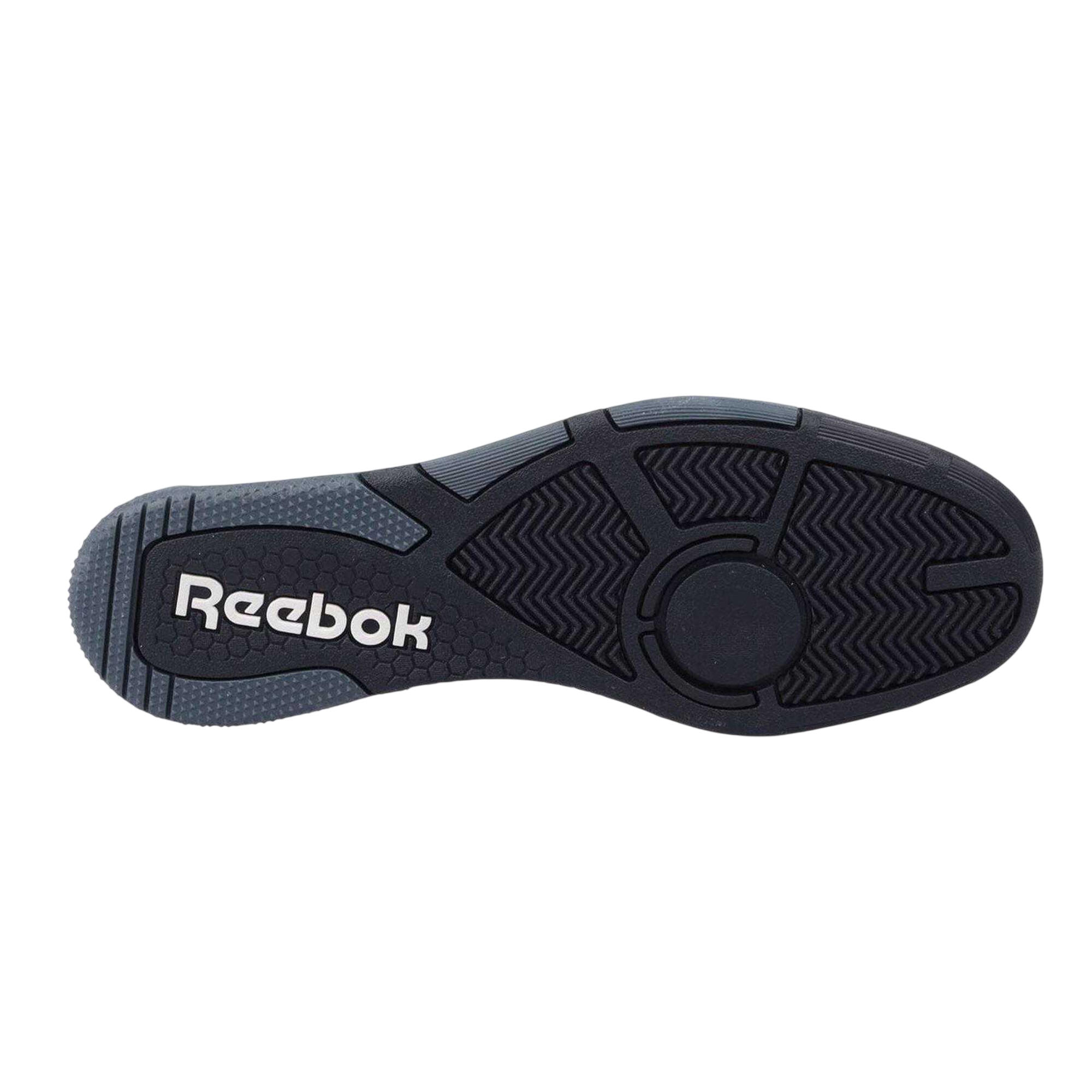 Scarpe Sportive PelleUomo Reebok BB 4000 II Bianco Blu Navy 4/4