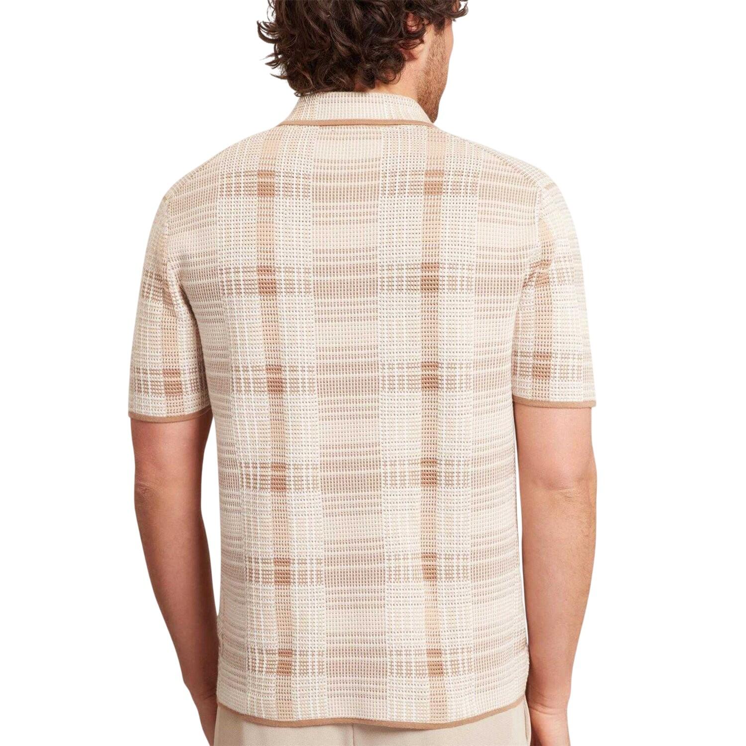 Maglietta Polo A Quadri Uomo Ted Baker Grigio Talpa 3/3