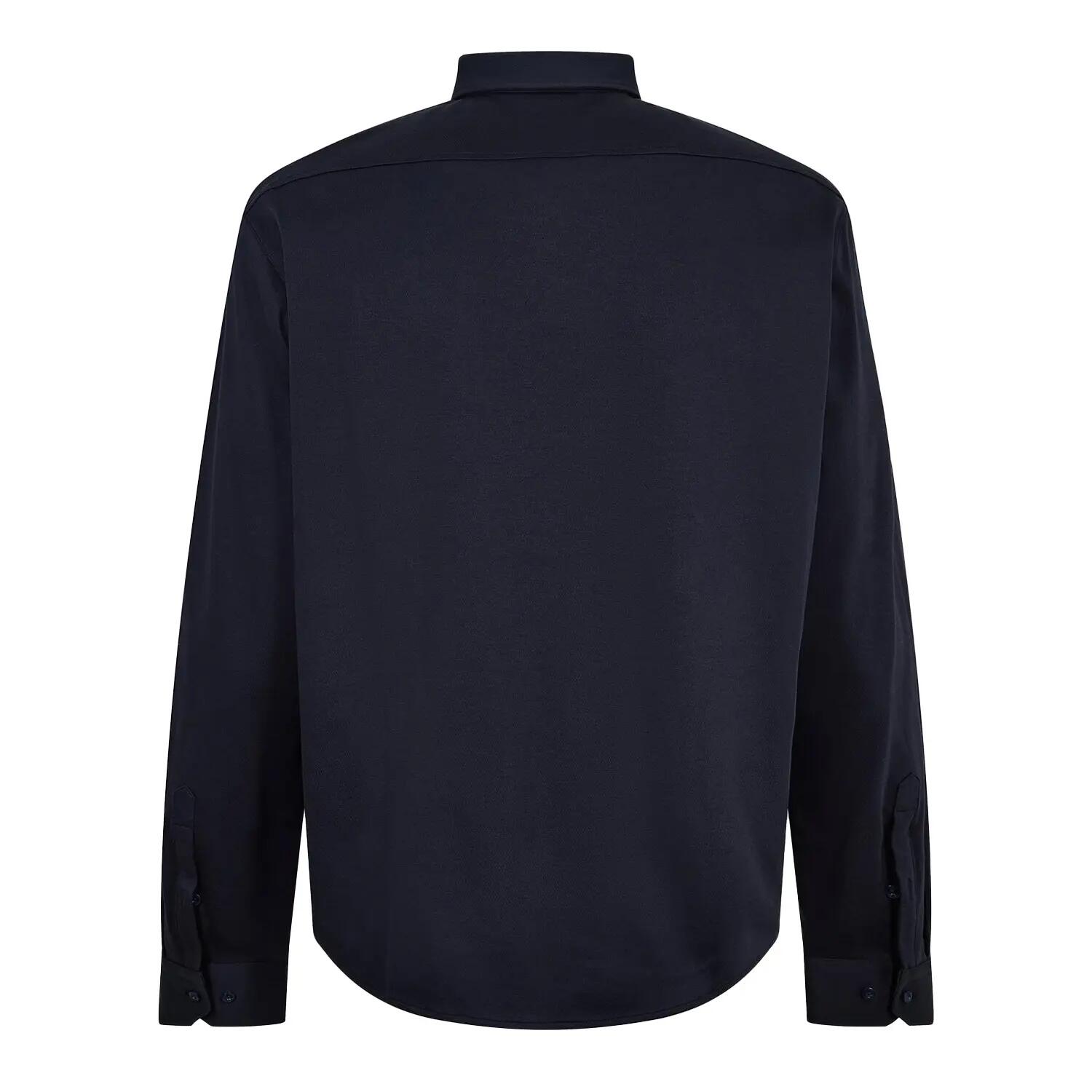 Camicia Logo Cotone Uomo Boss Motion Blu Scuro 3/4
