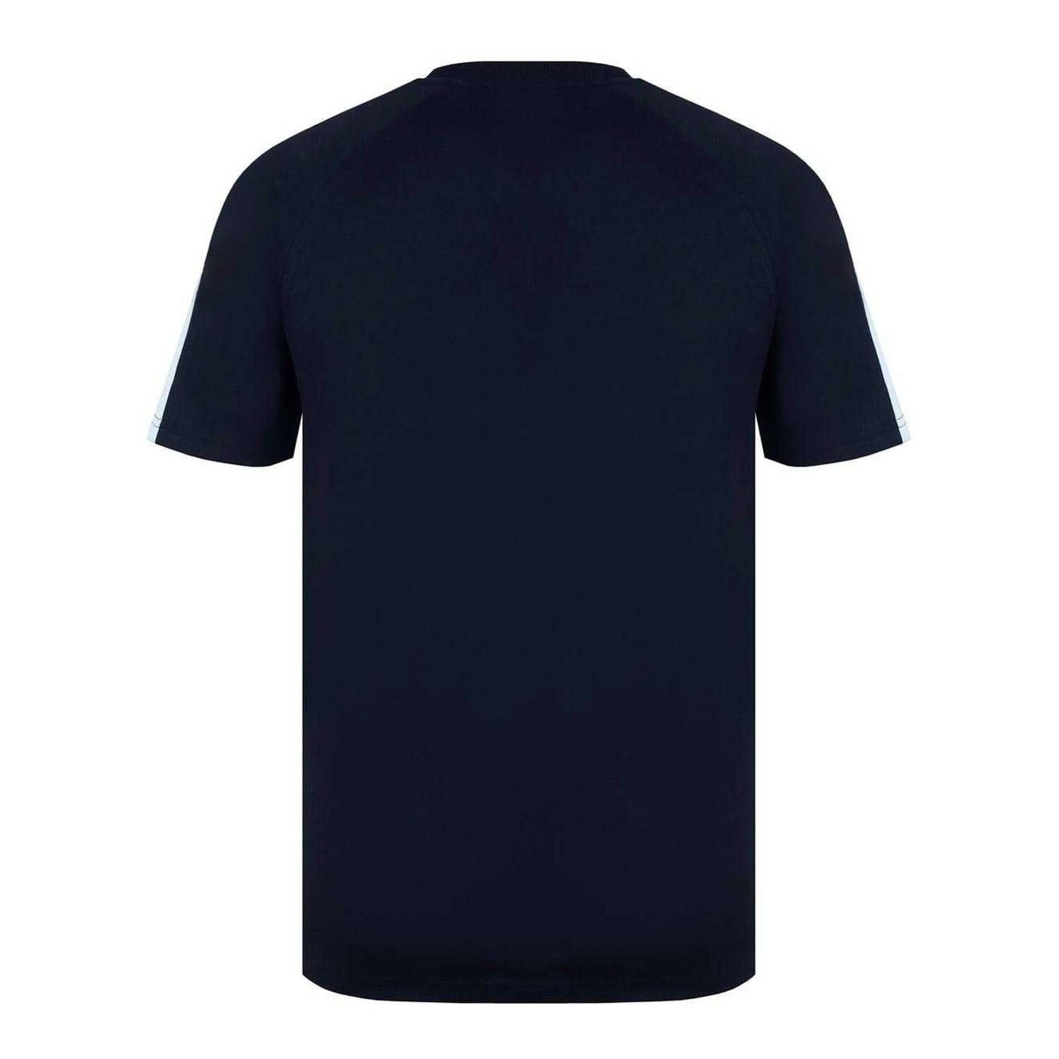 Tshirt Manches Raglan Motif/style Rayé Homme (Noir) 2/5