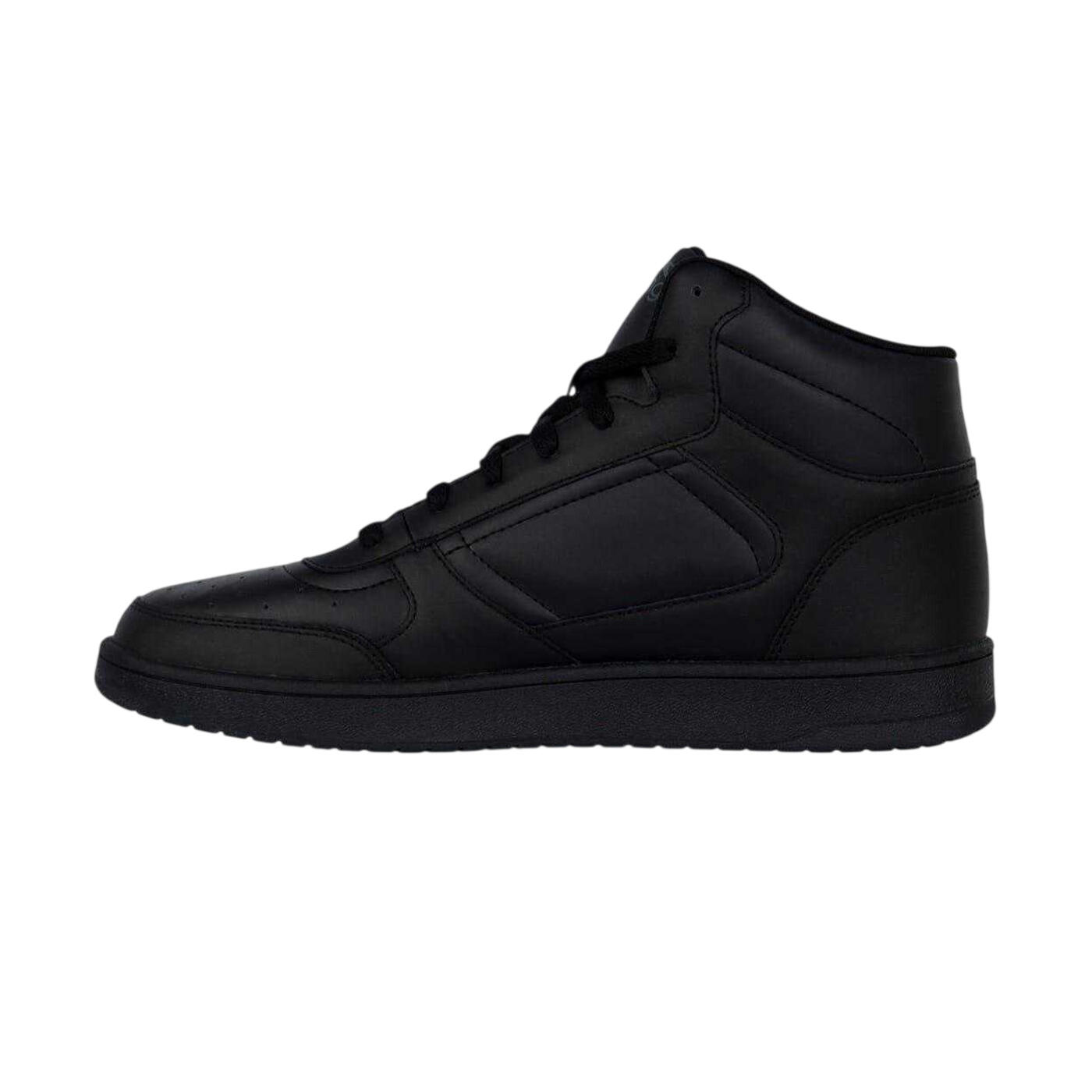 "Tower" High Top Turnschuhe für , Leder Herren Schwarz 3/4