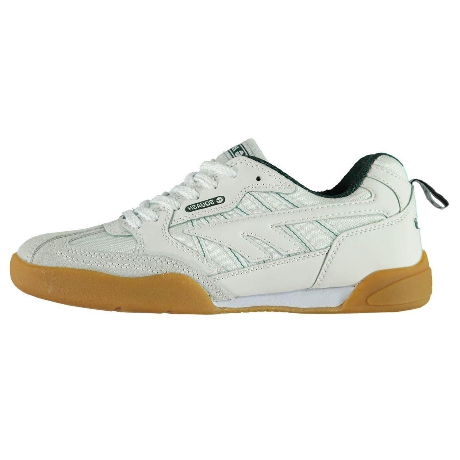 Scarpe Pelle Scamosciata SquashUomo Hi-Tec Bianco Verde 2/4