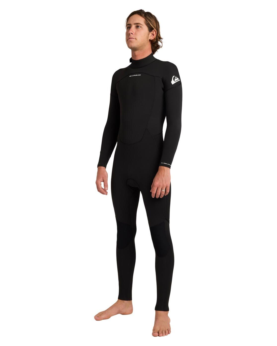 Traje de surf con cremallera posterior PROLOGUE+ 3/2MM Negro Hombre 3/4